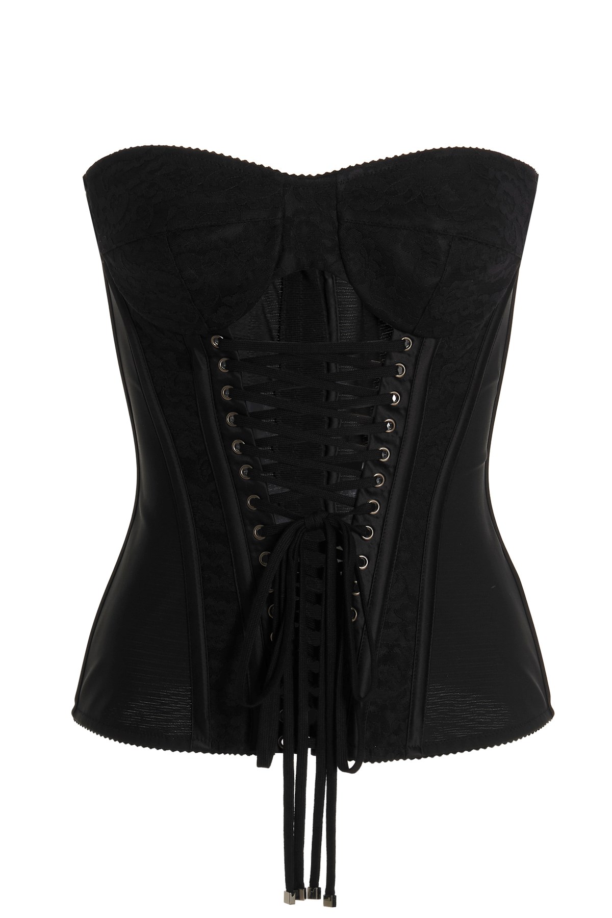 DOLCE & GABBANA Lace-Up Bustier Top