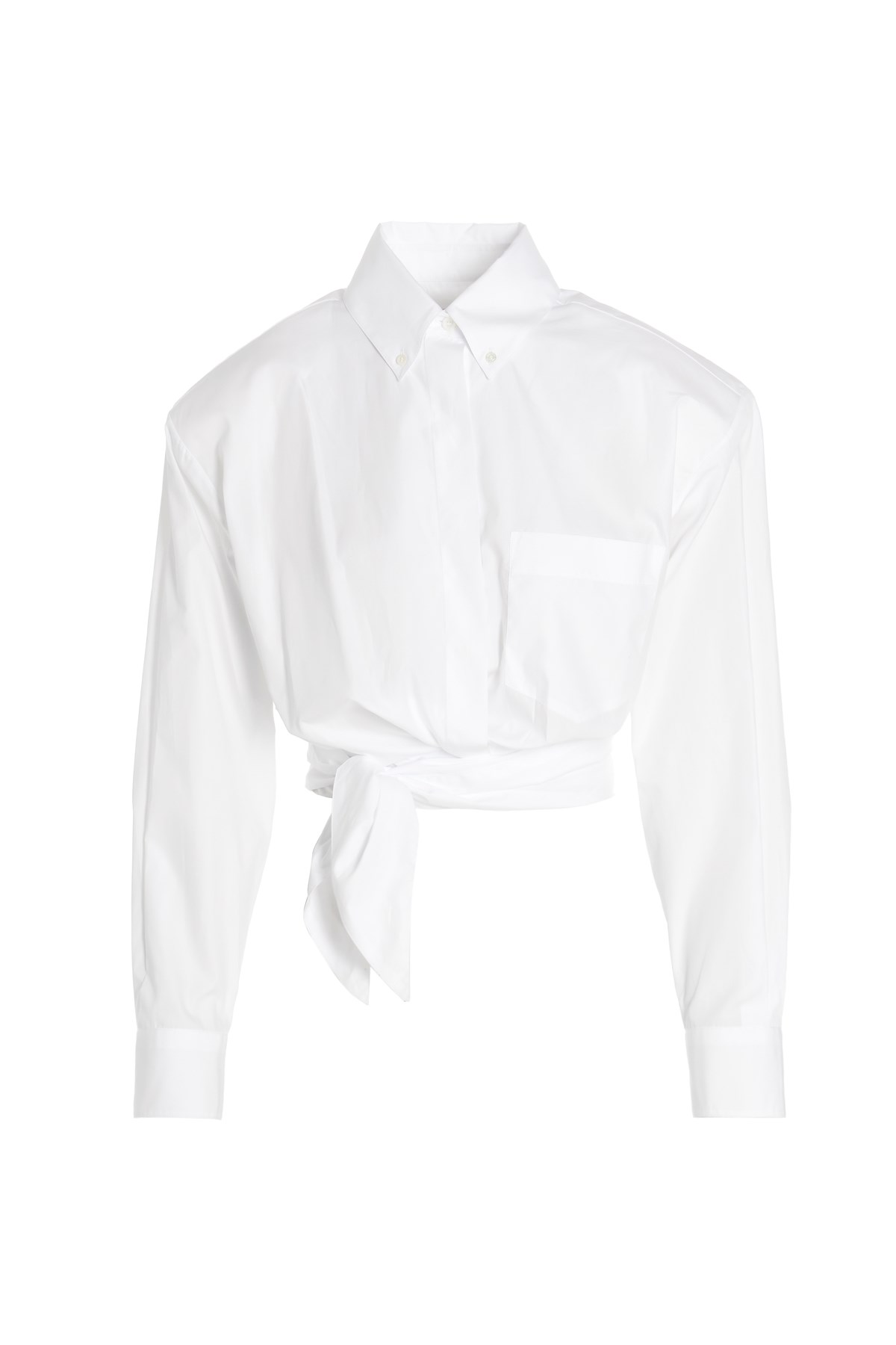 ALEXANDRE VAUTHIER Hemd 'Wrap Over Cropped'