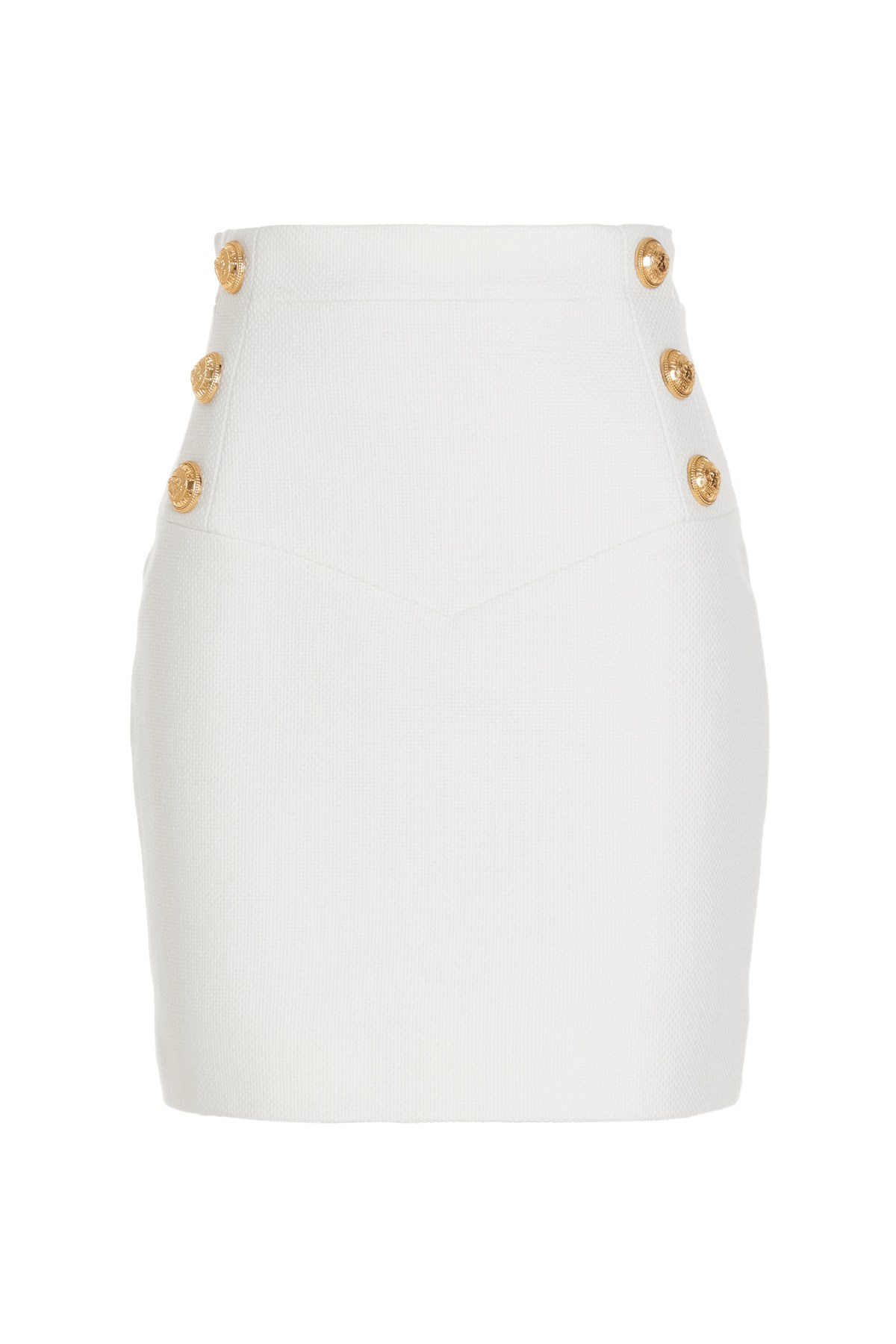 BALMAIN Gold Button Skirt