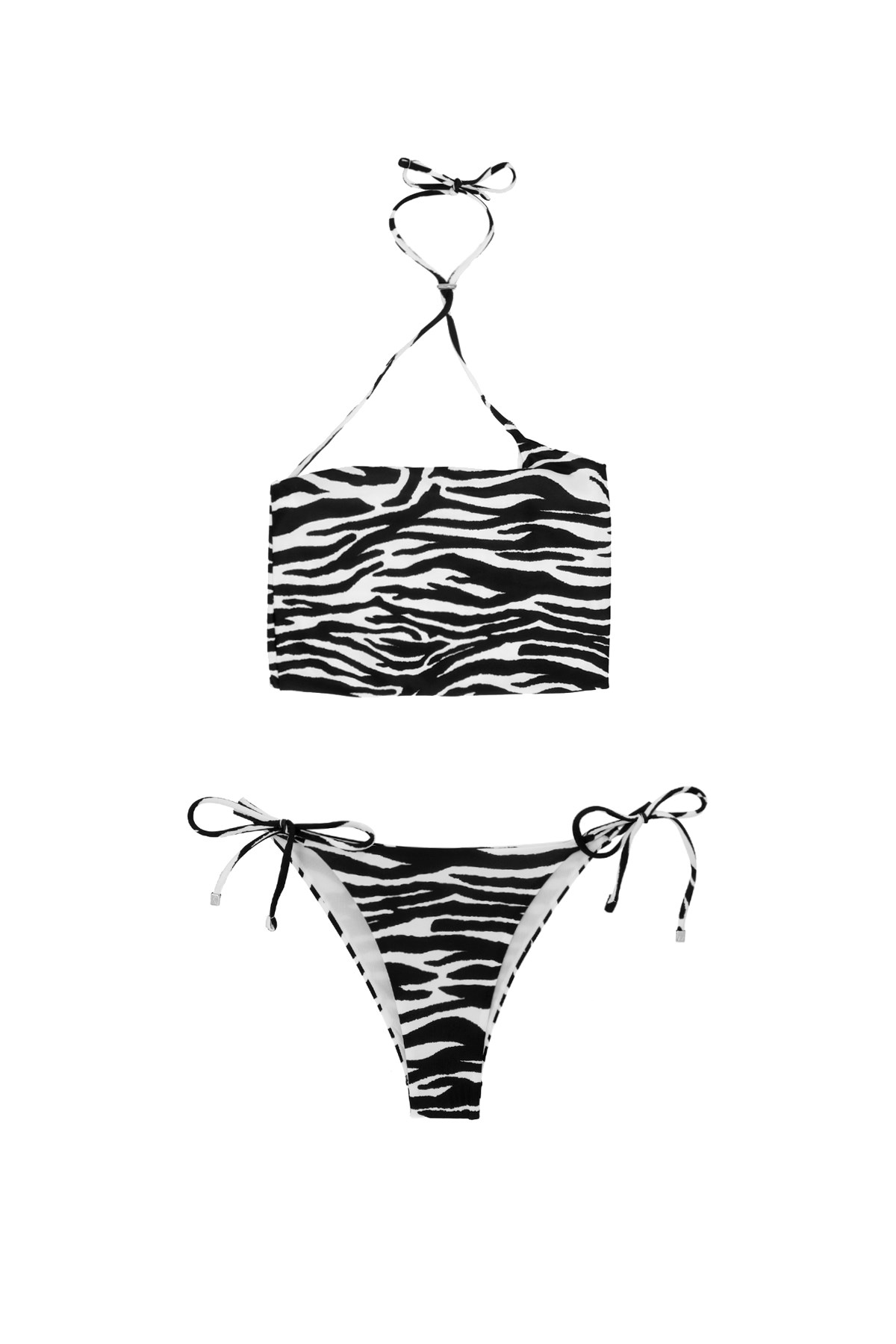 THE ATTICO Bikini Mit Zebra-Druck
