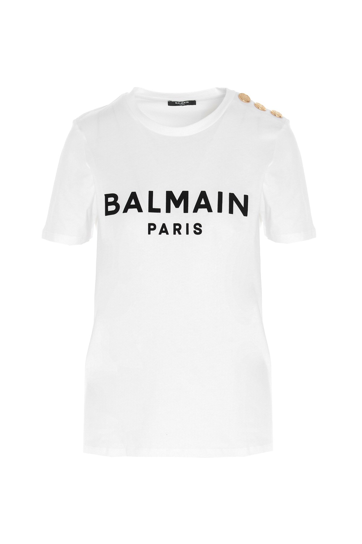 BALMAIN Gold Button T-Shirt