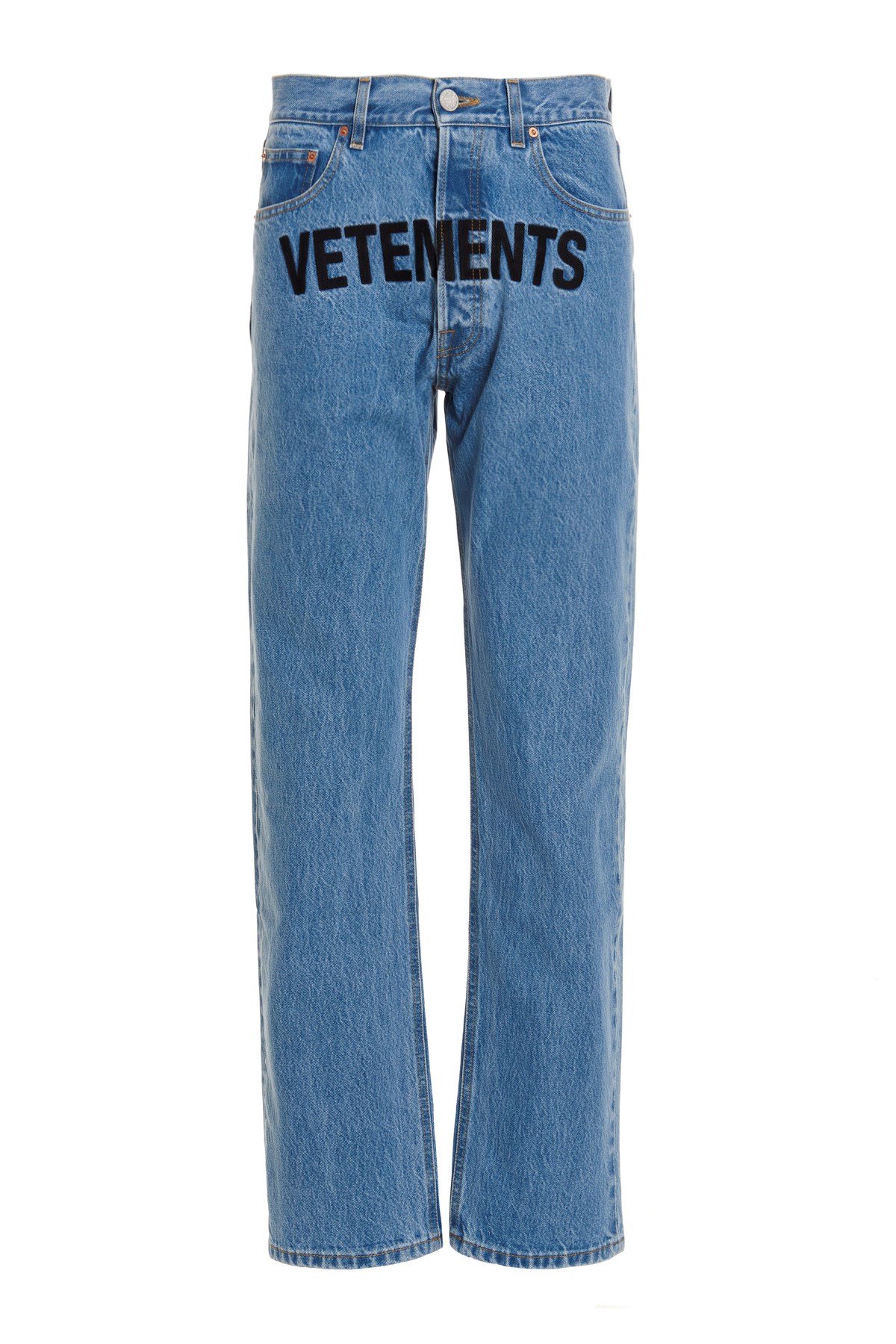 VETEMENTS Jeans Mit Logo-Aufnäher