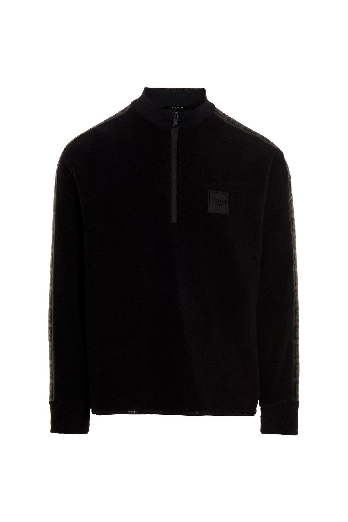 FENDI Zip-Up Fleece Sweater