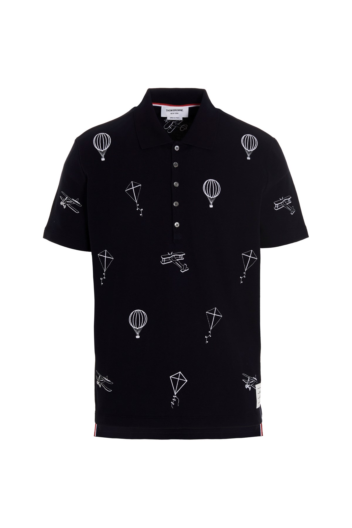 THOM BROWNE 'Sky Icons' Polo Shirt