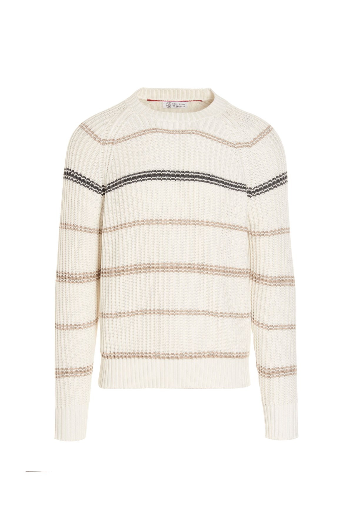 BRUNELLO CUCINELLI Striped Ribbed Sweater