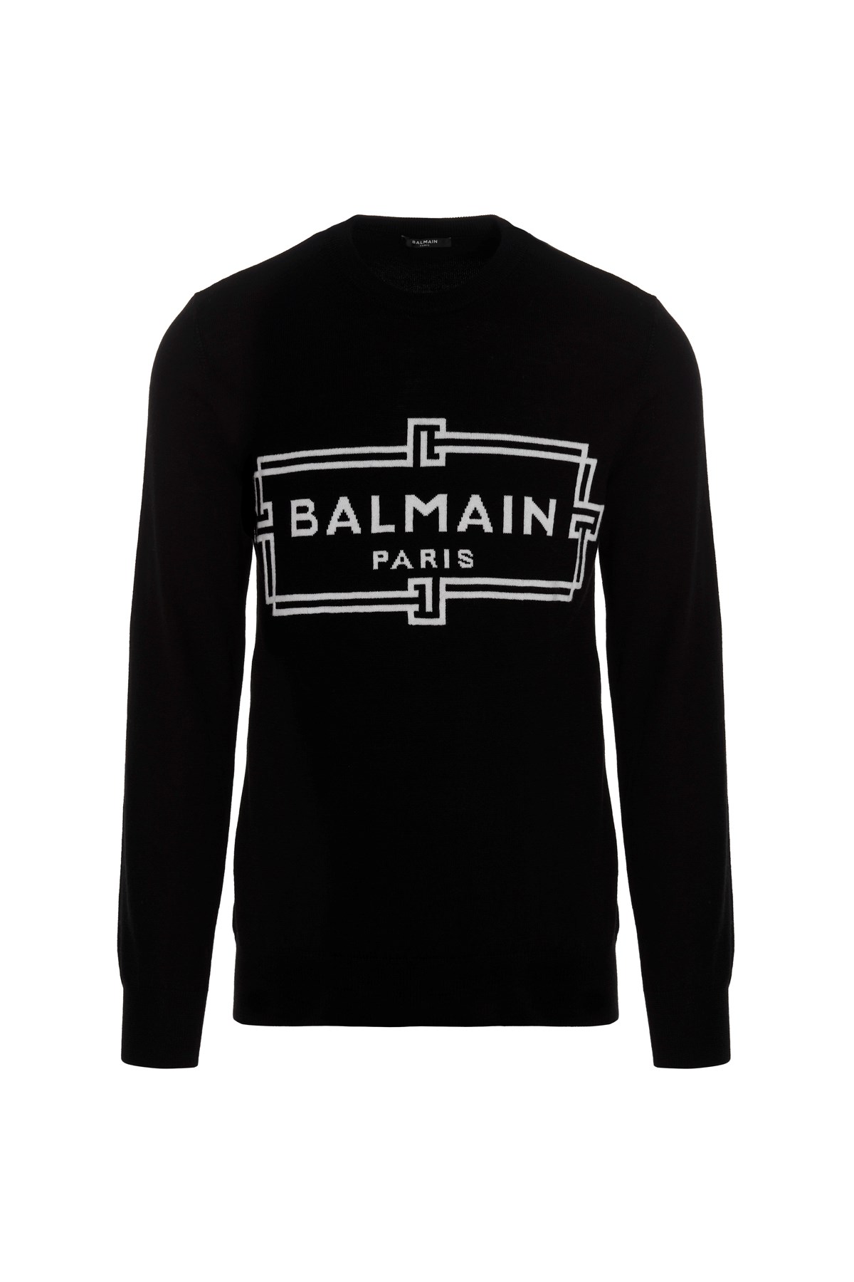 BALMAIN Logo Intarsia Sweater