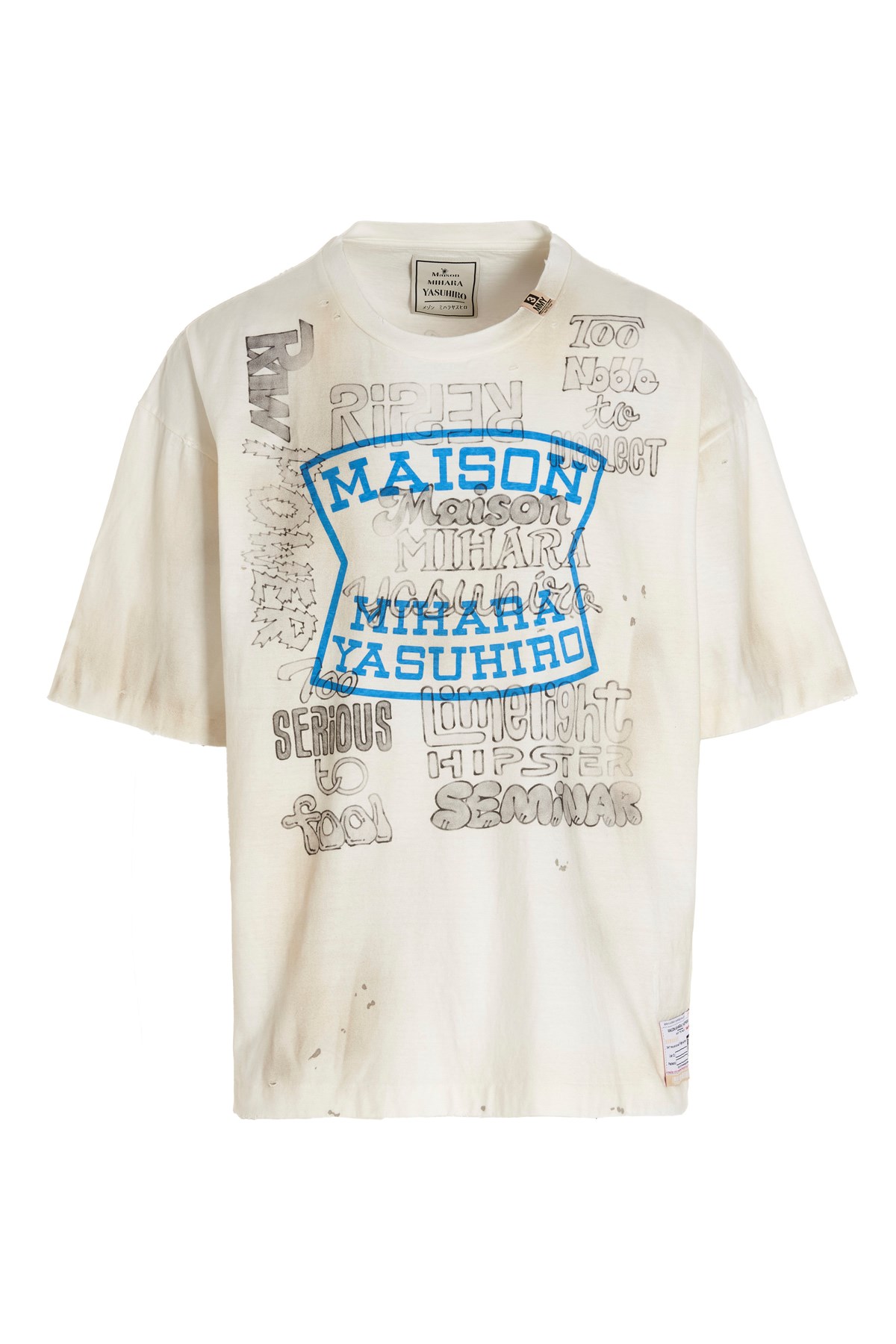MAISON MIHARA YASUHIRO T-Shirt Mit Kontrastfarbenem Druck