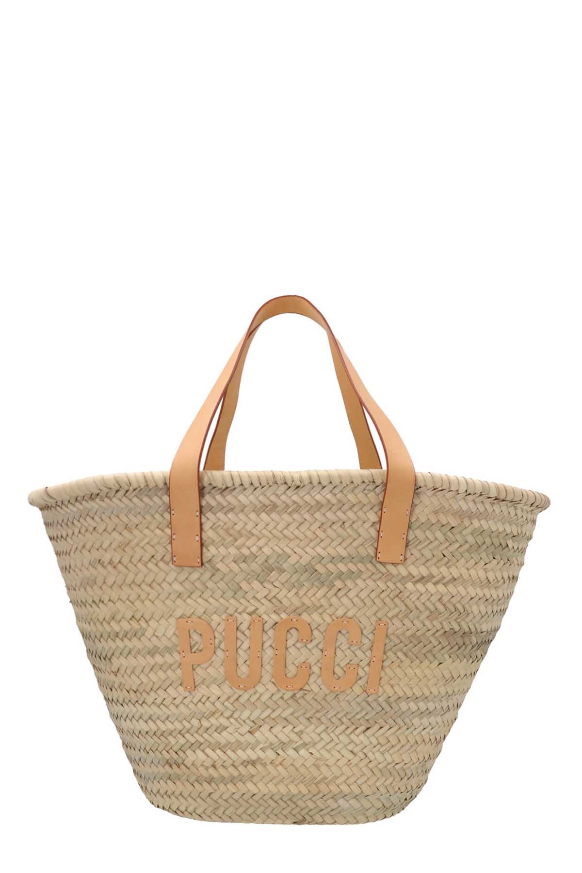 EMILIO PUCCI Raffia Shopping Bag