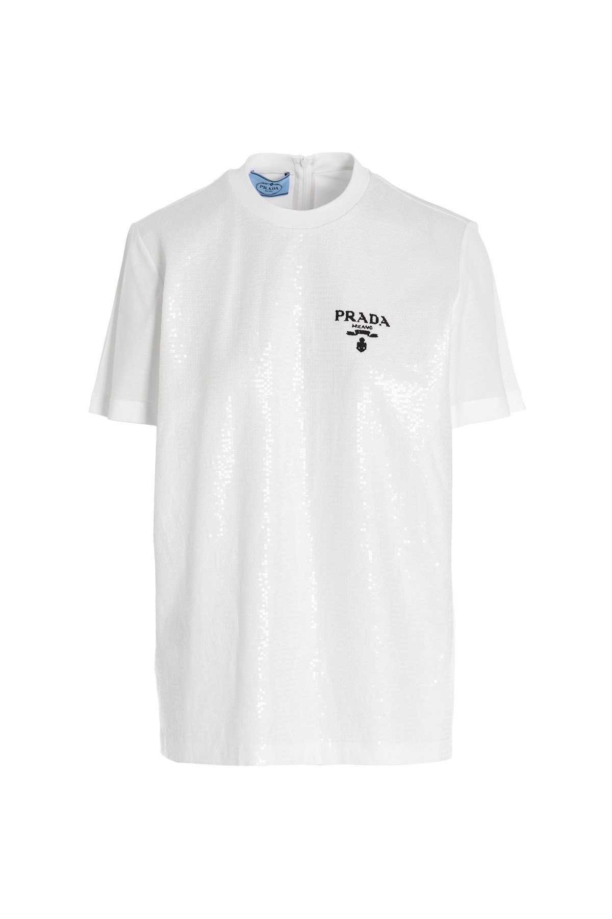 PRADA T-Shirt Mit Pailletten