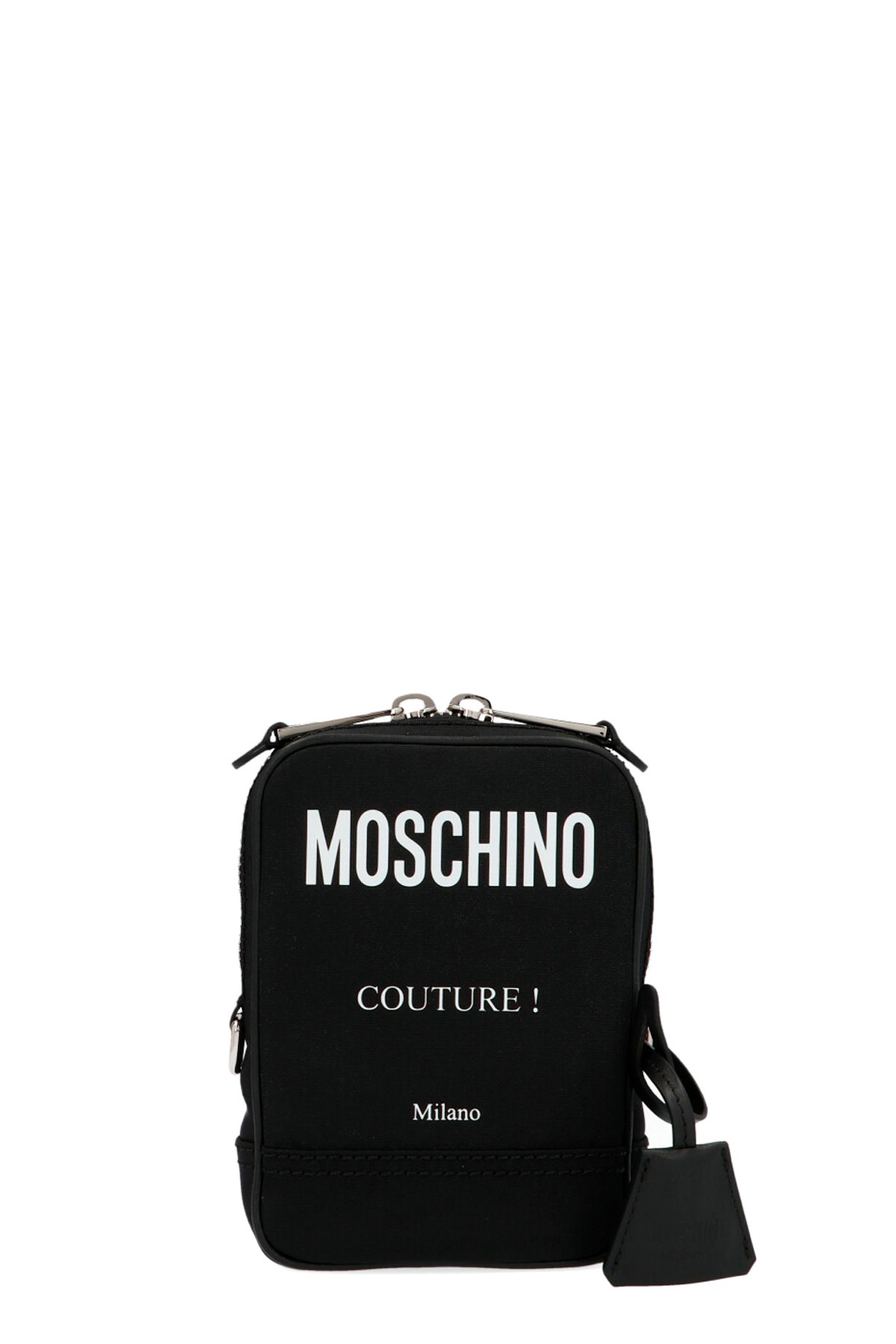MOSCHINO 'Label' Messenger Crossbody Bag