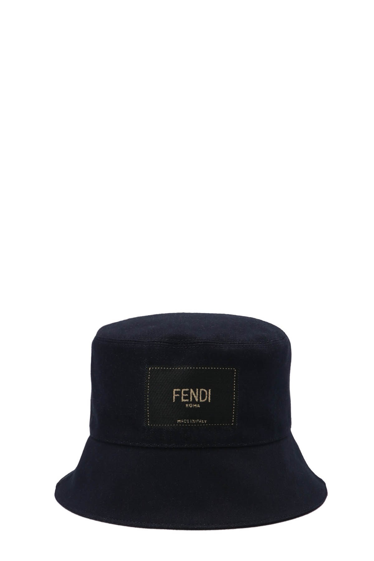 FENDI Patch Logo Denim Bucket Hat