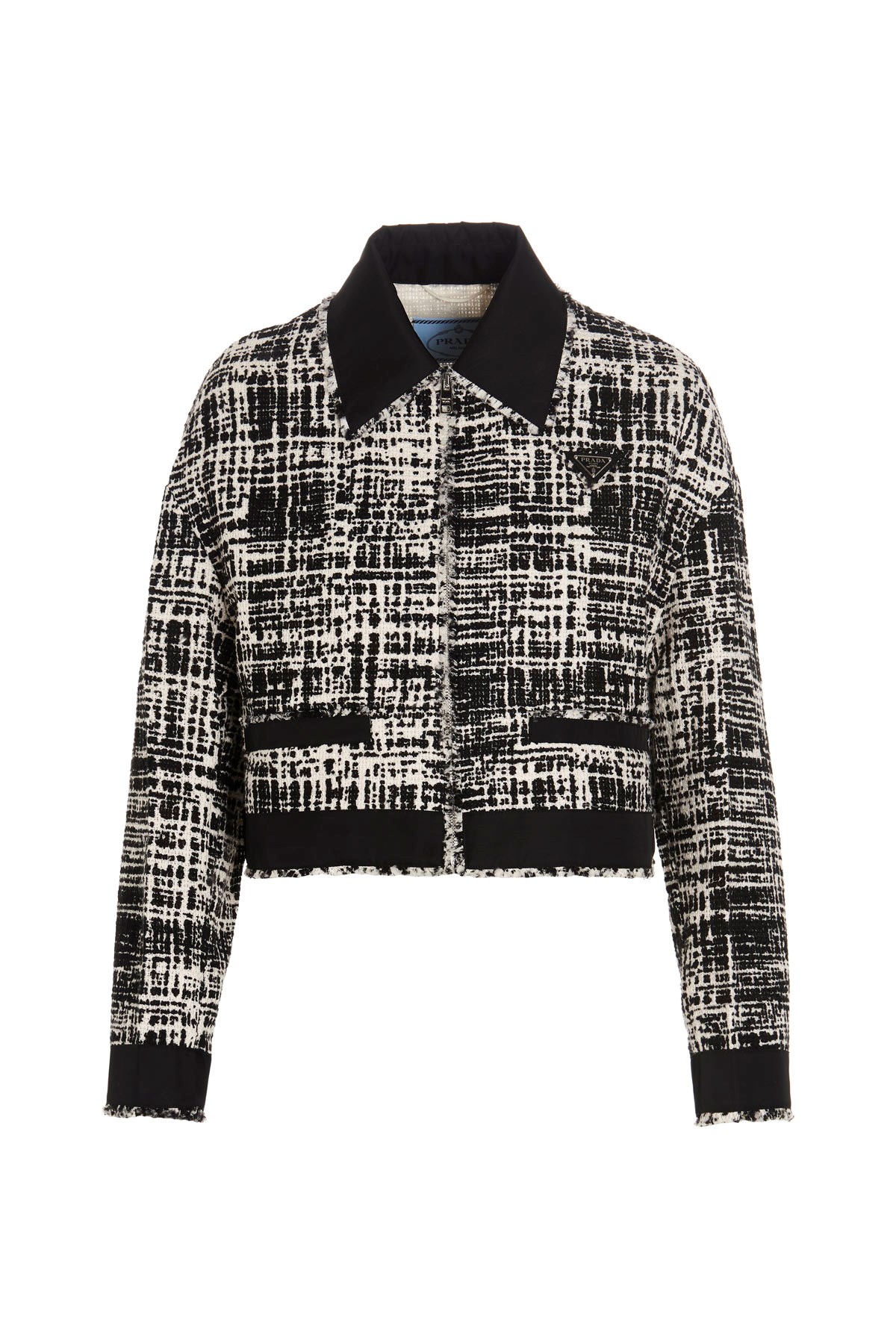 PRADA Cropped-Blazer Aus Tweed