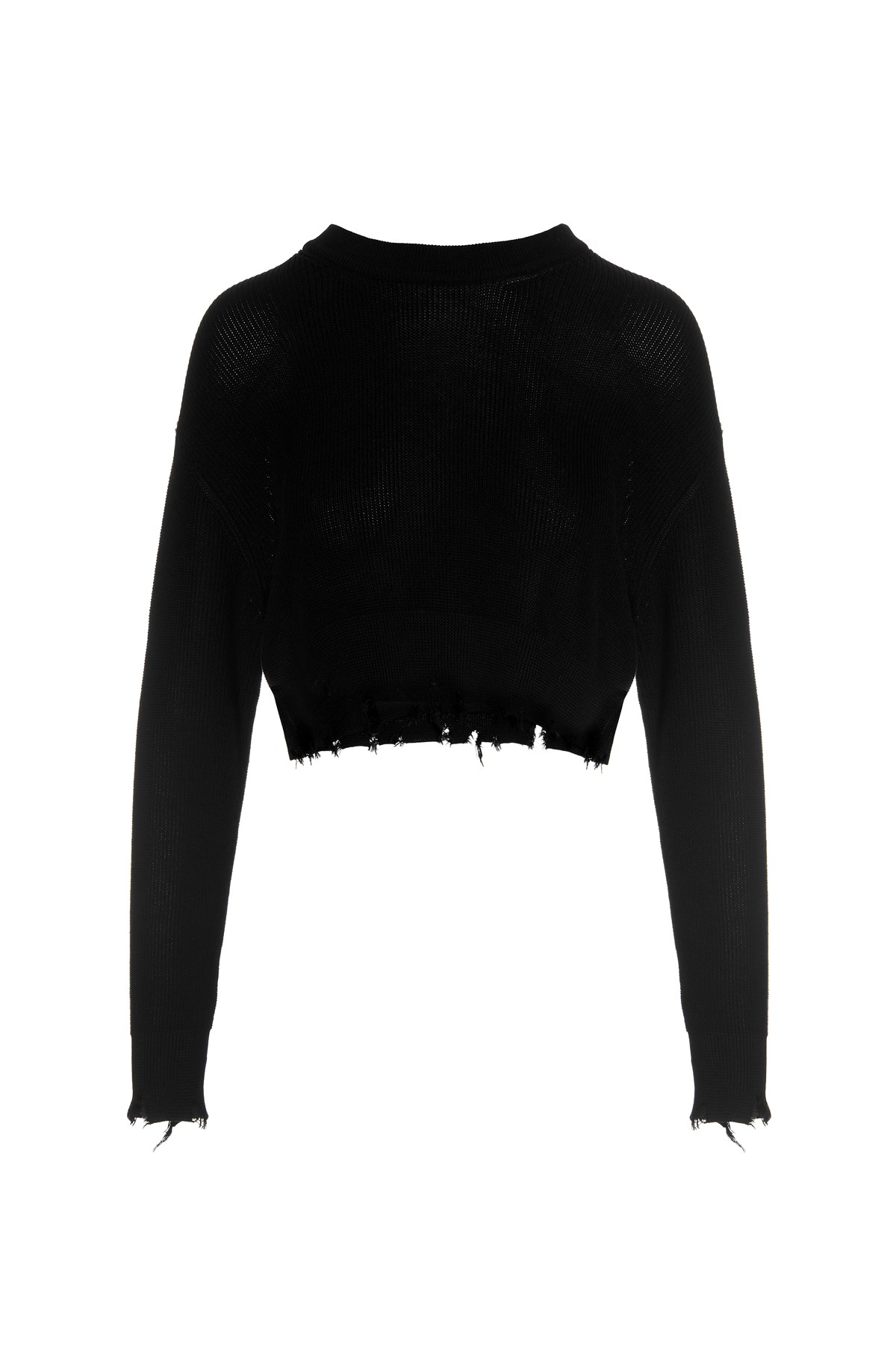 LANEUS Pullover 'Cropped Destroyed'