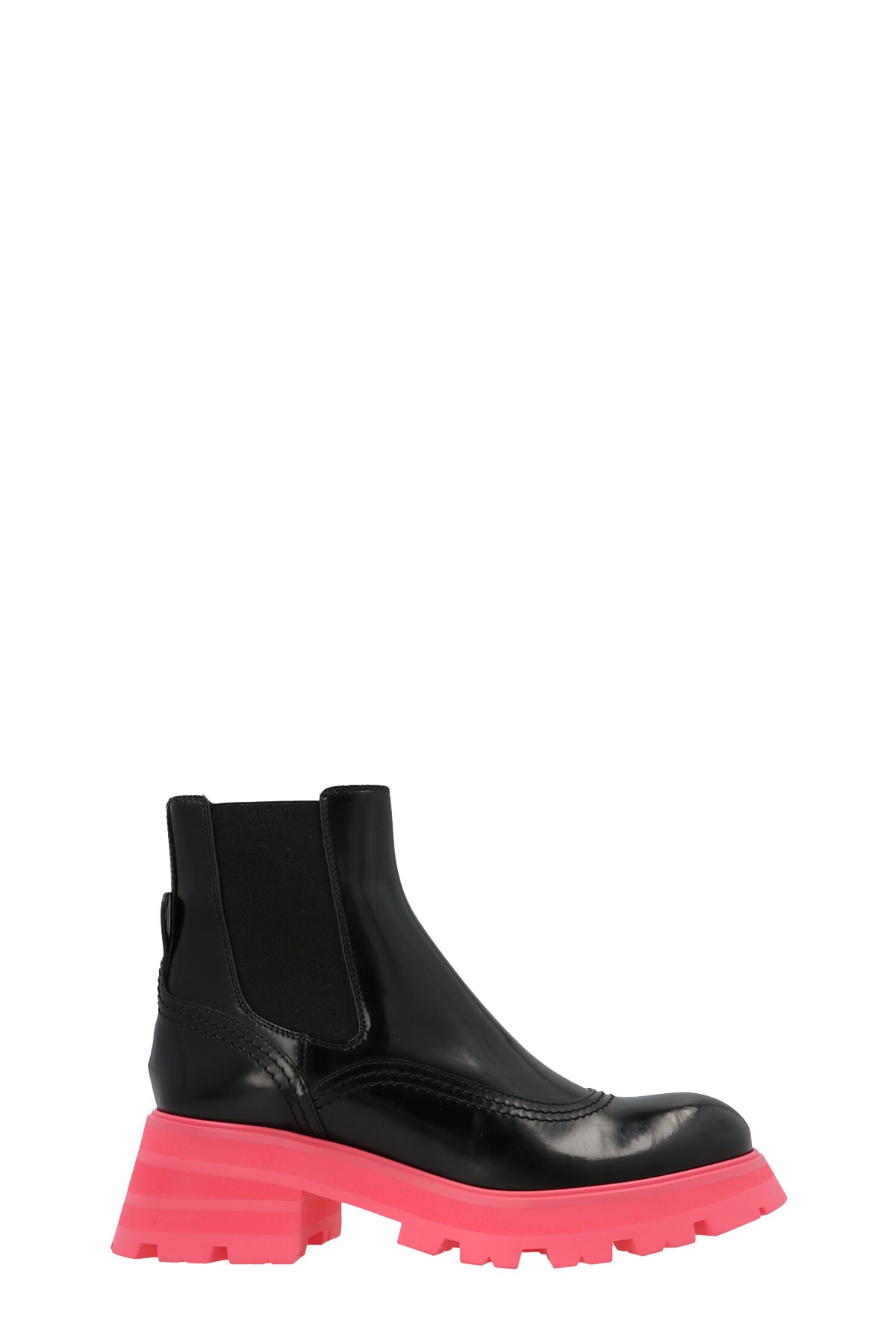 ALEXANDER MCQUEEN Ankle Boots With Elastic On The Sides