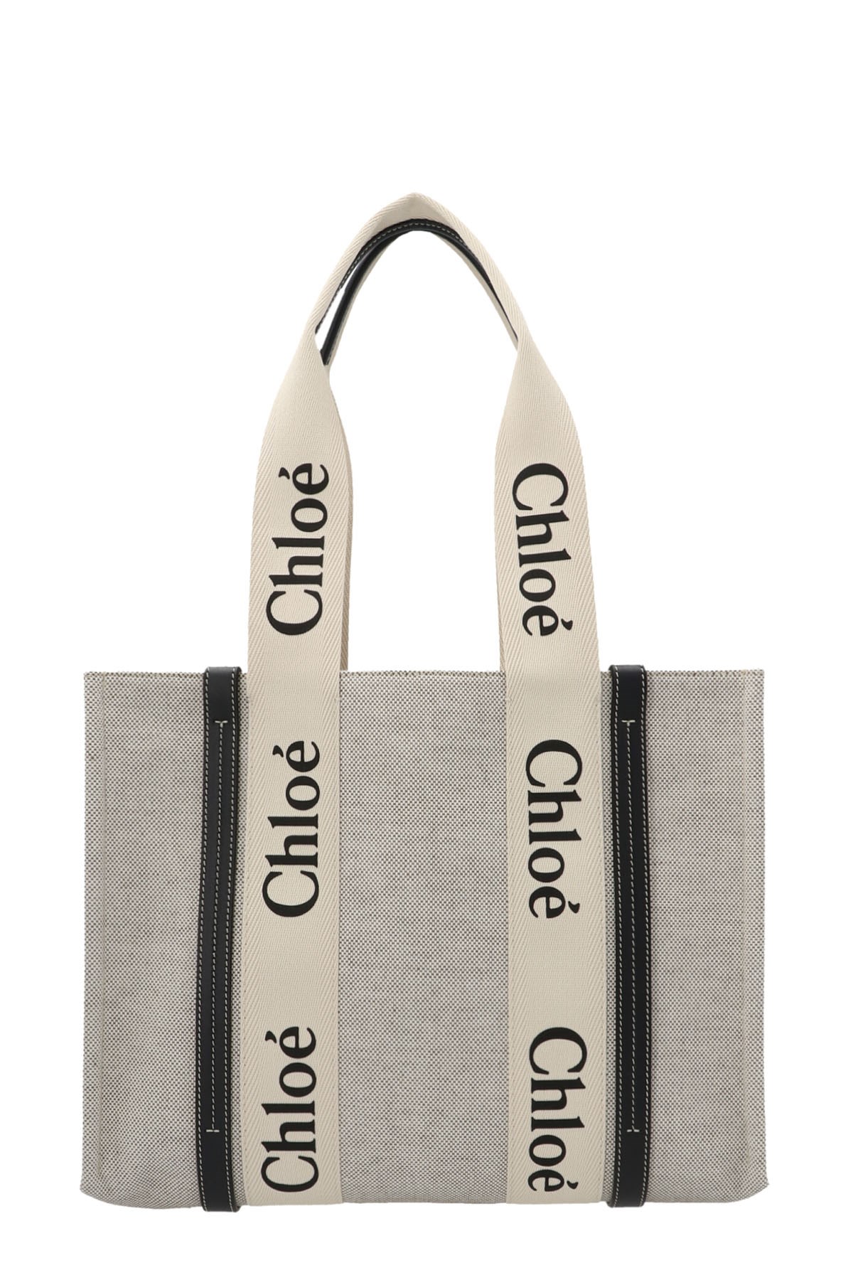 CHLOÉ ‘Woody’ Midi Shopping Bag
