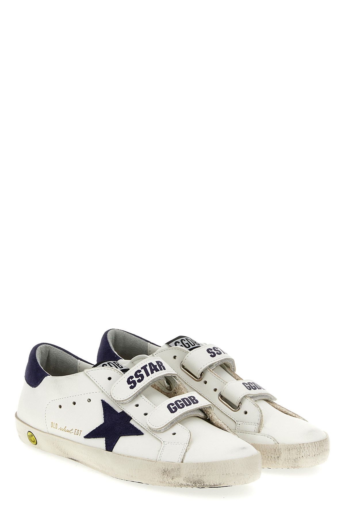 Golden Goose Old School White/blue Sneaker In Multi