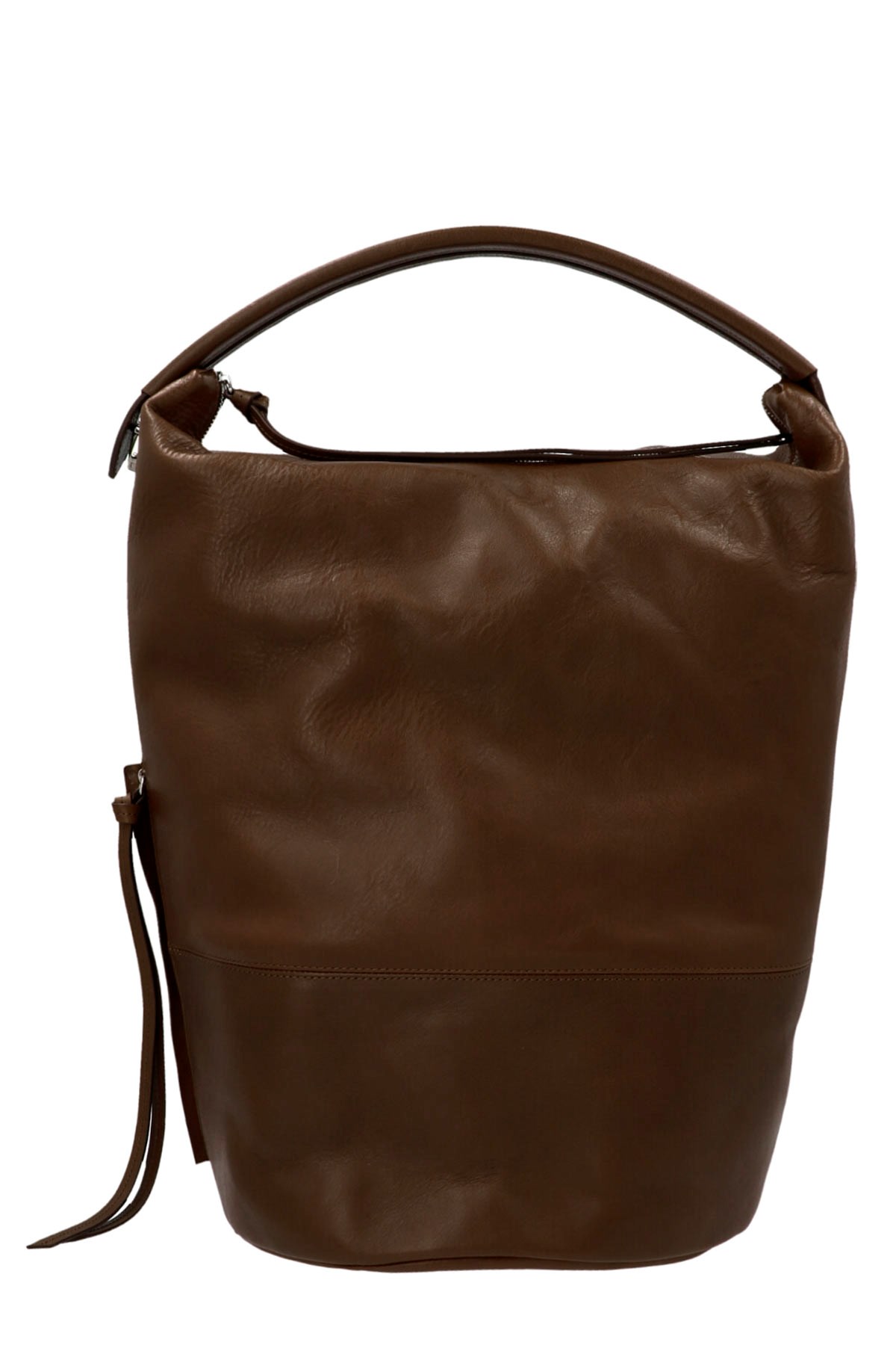 LEMAIRE Smooth Black Leather Handbag