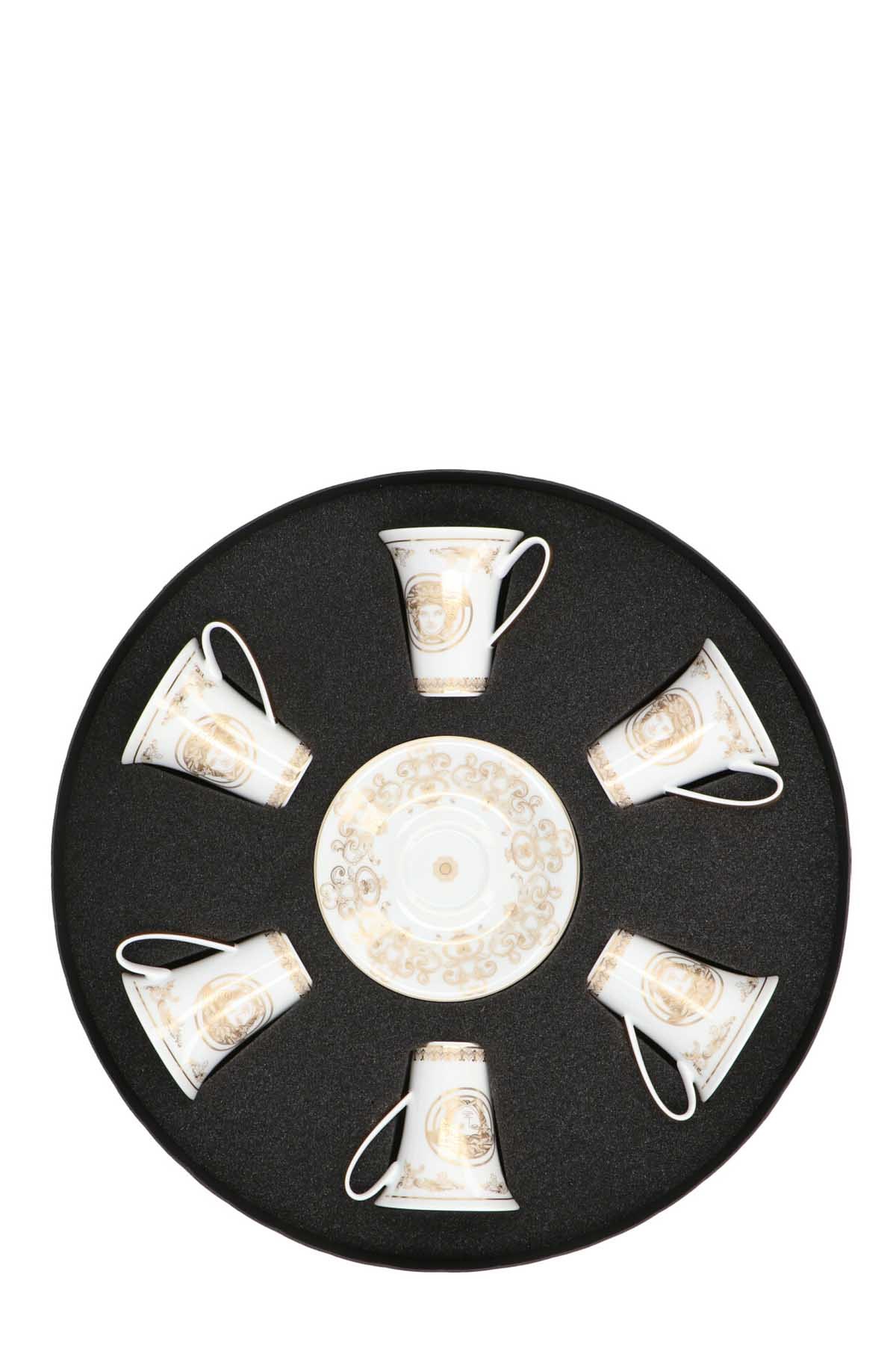 VERSACE HOME Set 6 Coffee Cups And Saucers