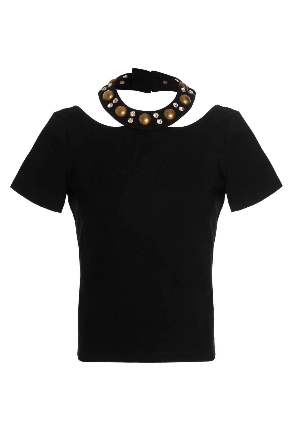 AREA T-Shirt 'Crystal Dome Collar'
