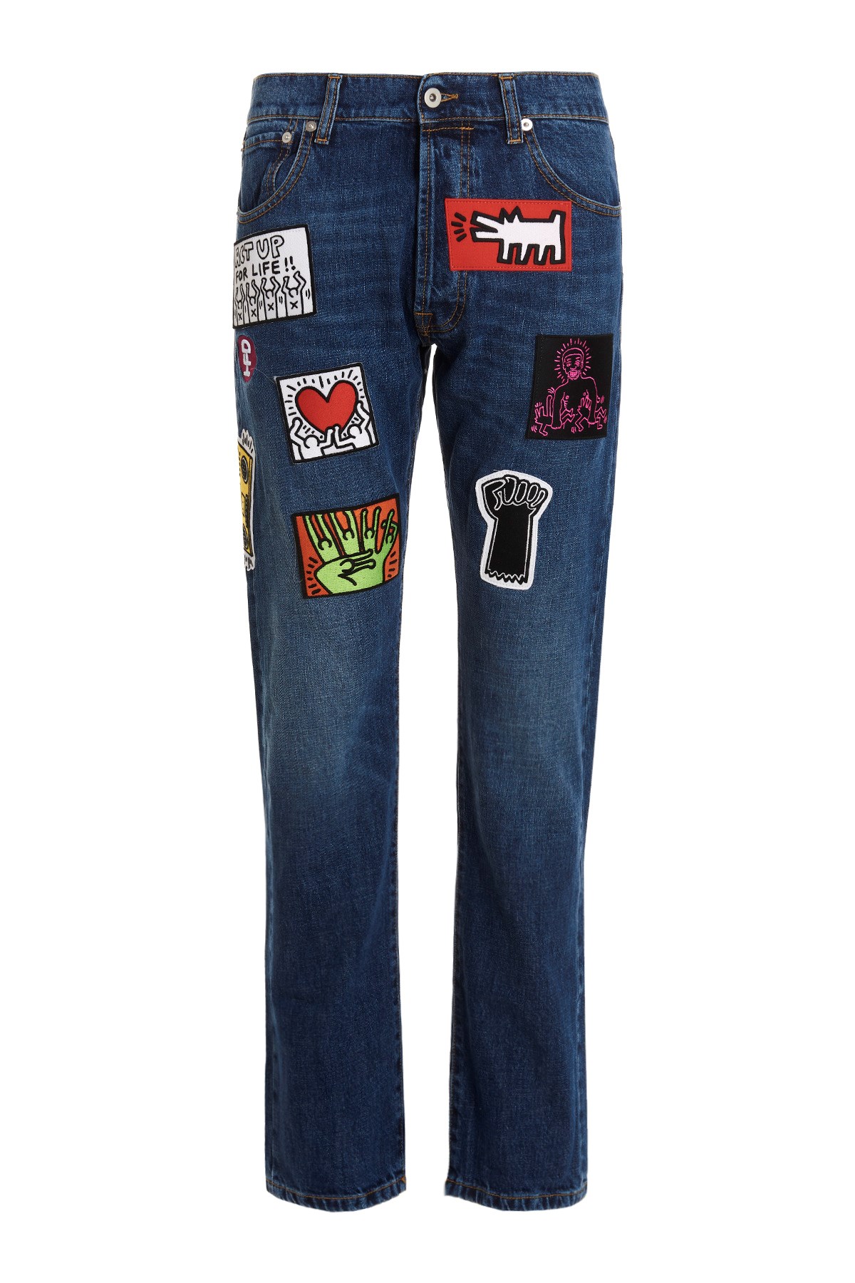 HONEY FUCKING DIJON Jeans 'Keith Haring'