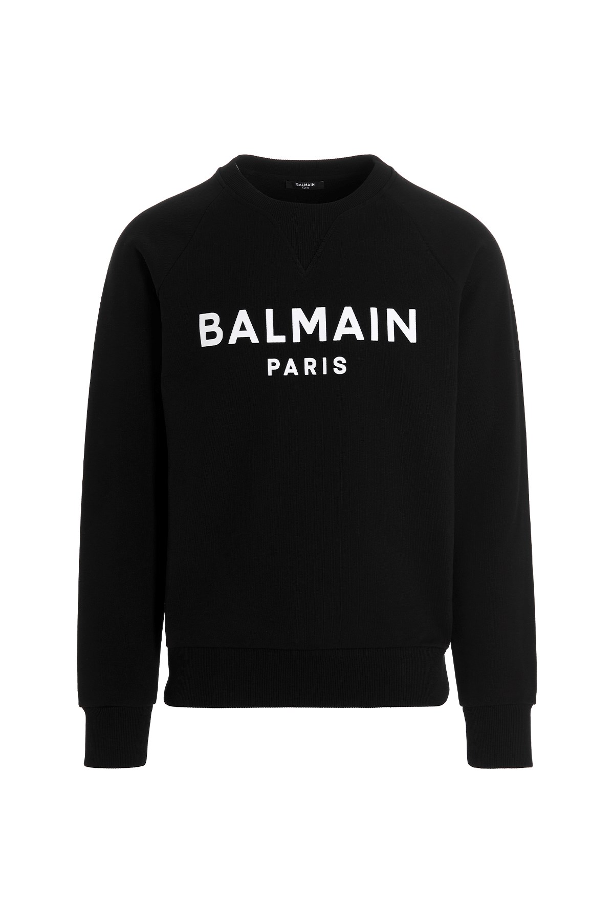 BALMAIN Sweatshirt Mit Geflocktem Logo