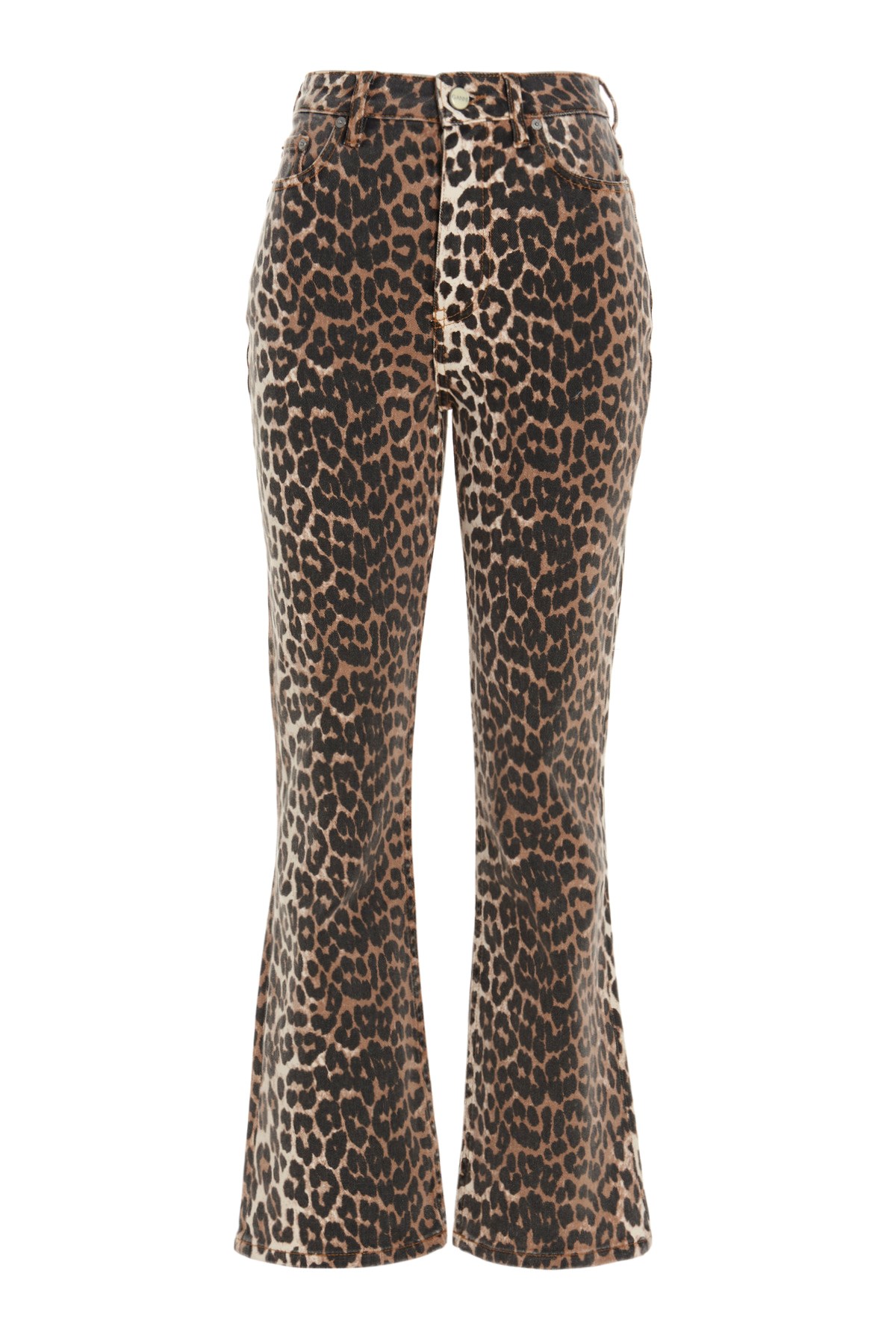 GANNI Jeans 'Leopard'