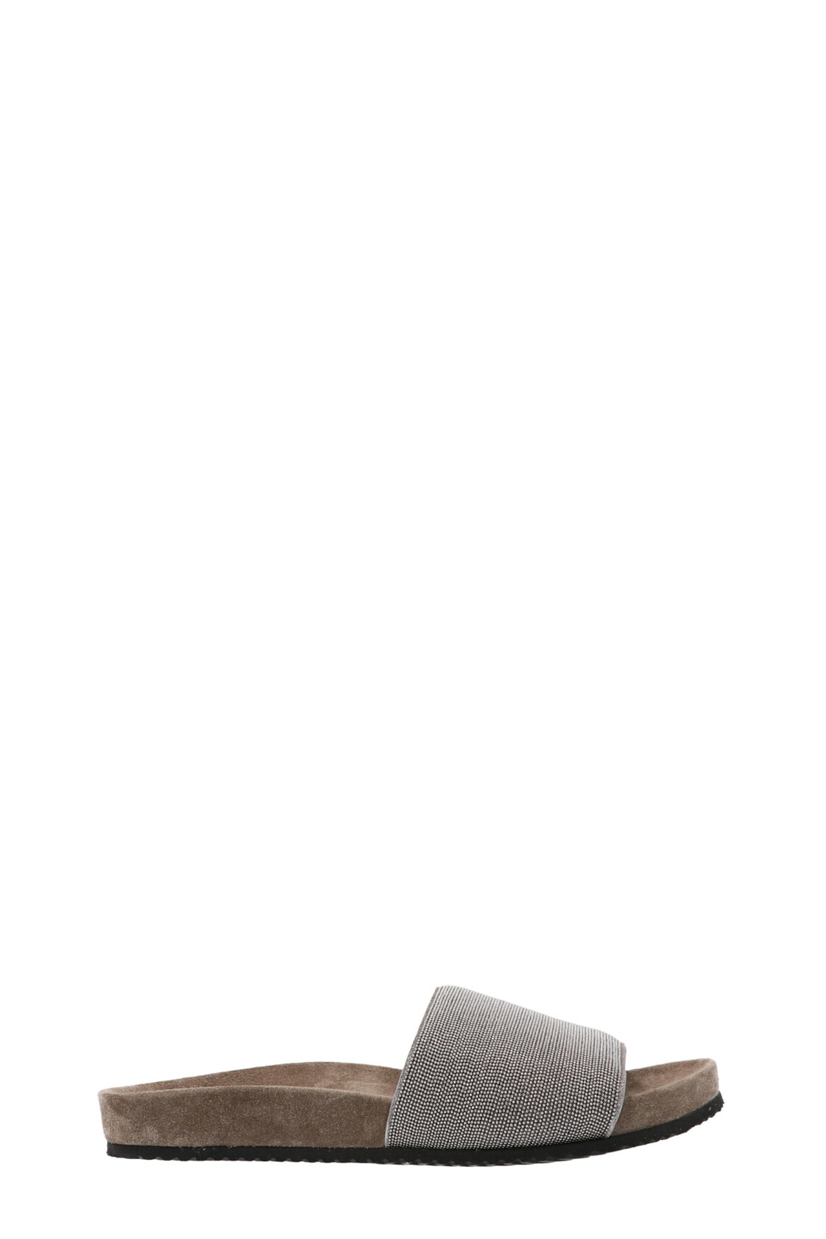 Brunello Cucinelli Monile Sandals Gray In Gray