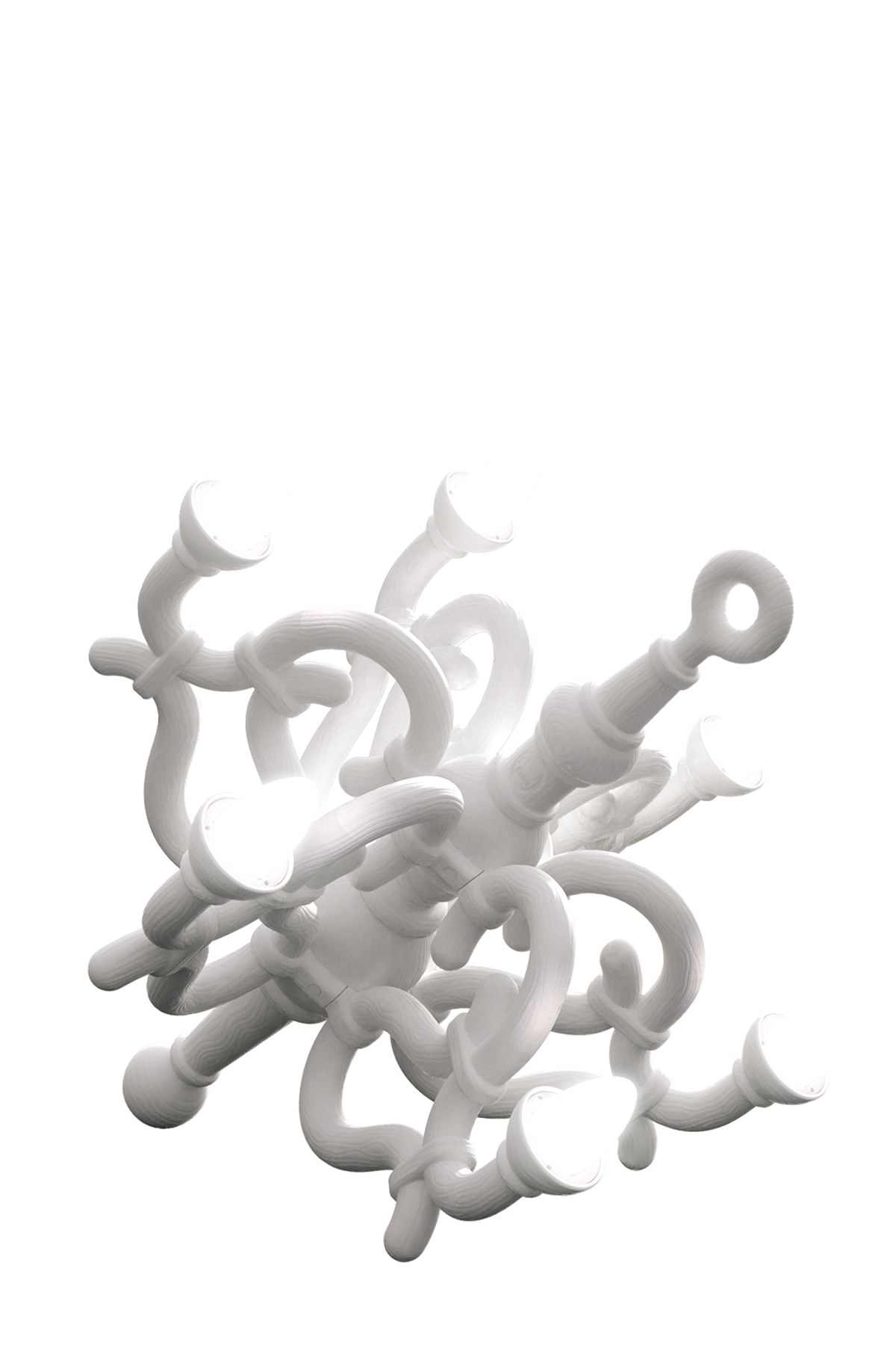 Qeeboo 'fallen Chandelier M' Lamp In White