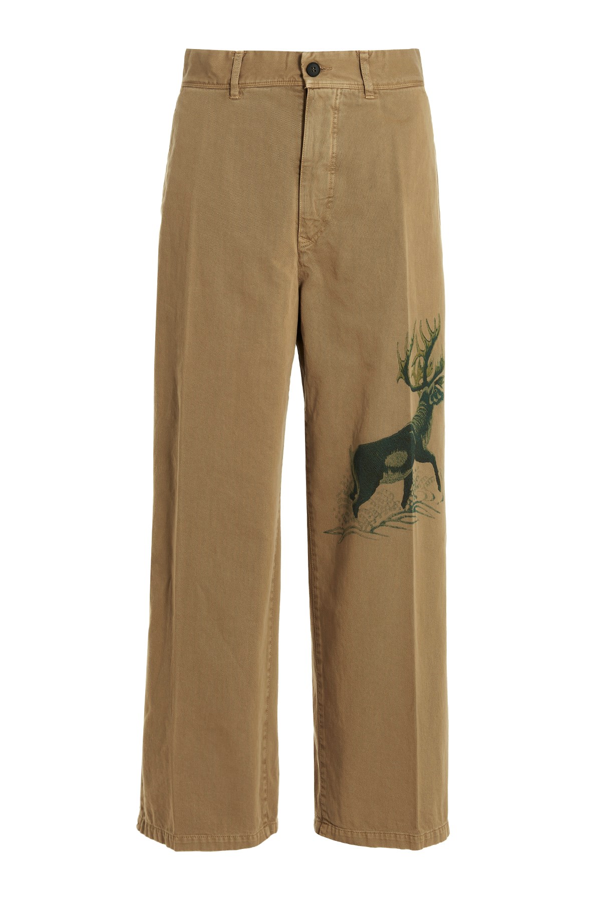 Printed Cotton Trousers - Size 30