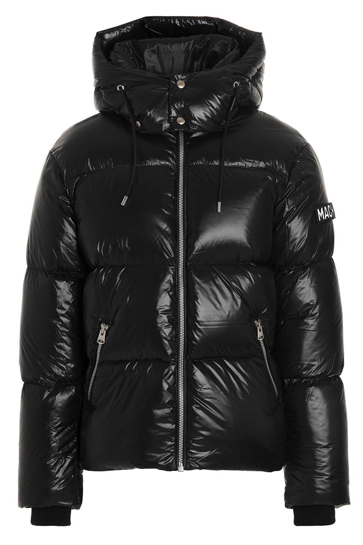 Mackage Logo Patch Down Jacket In Black