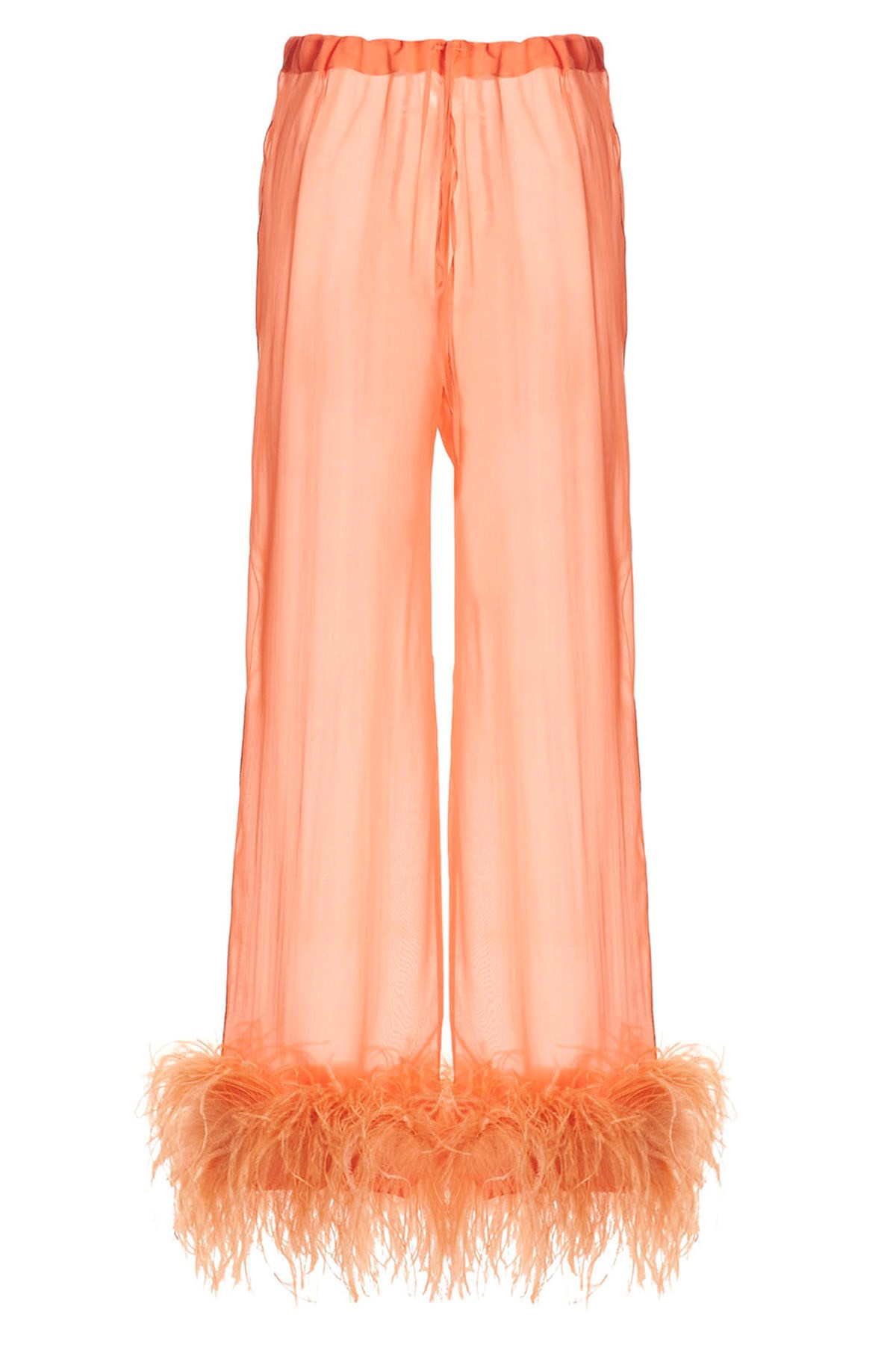 Feather Silk Pants