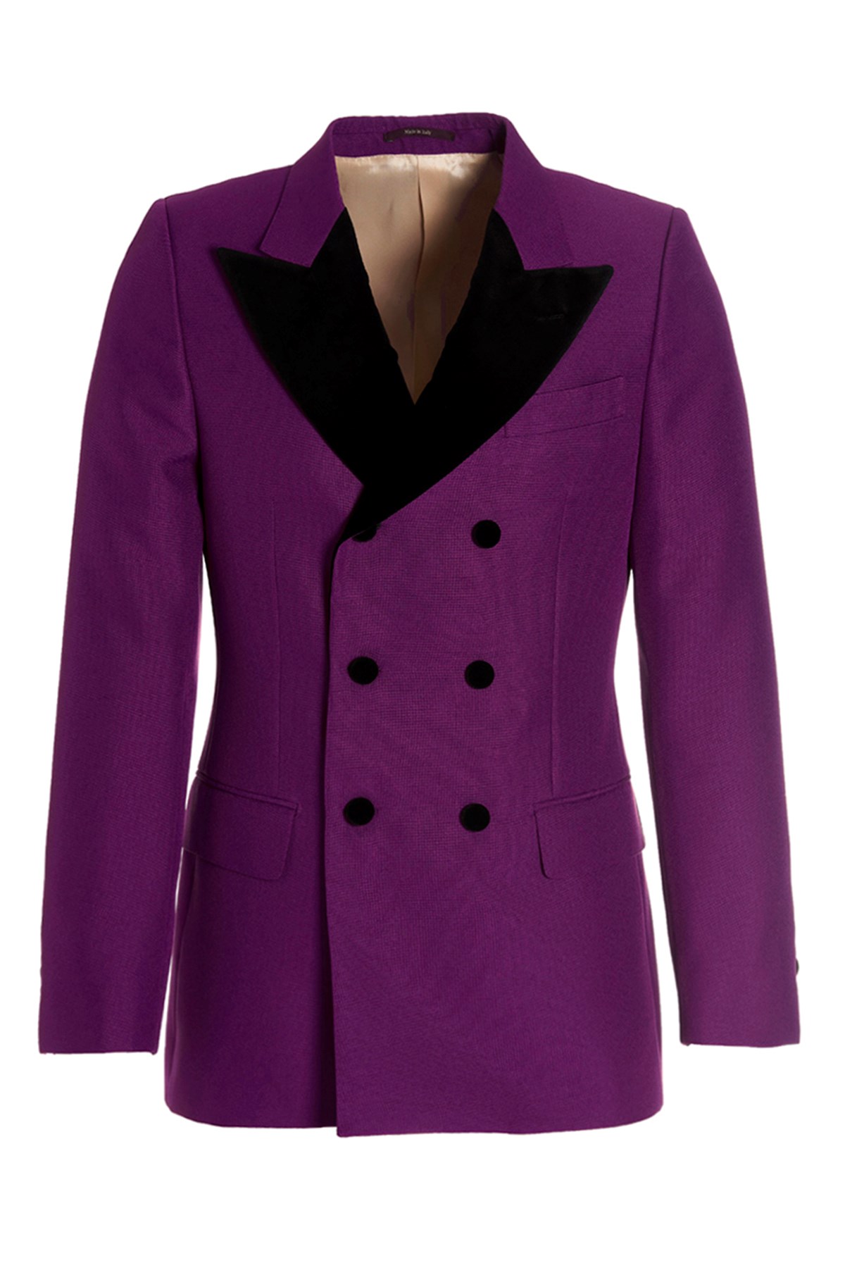 Gucci Purple Double-breasted Blazer In Pink