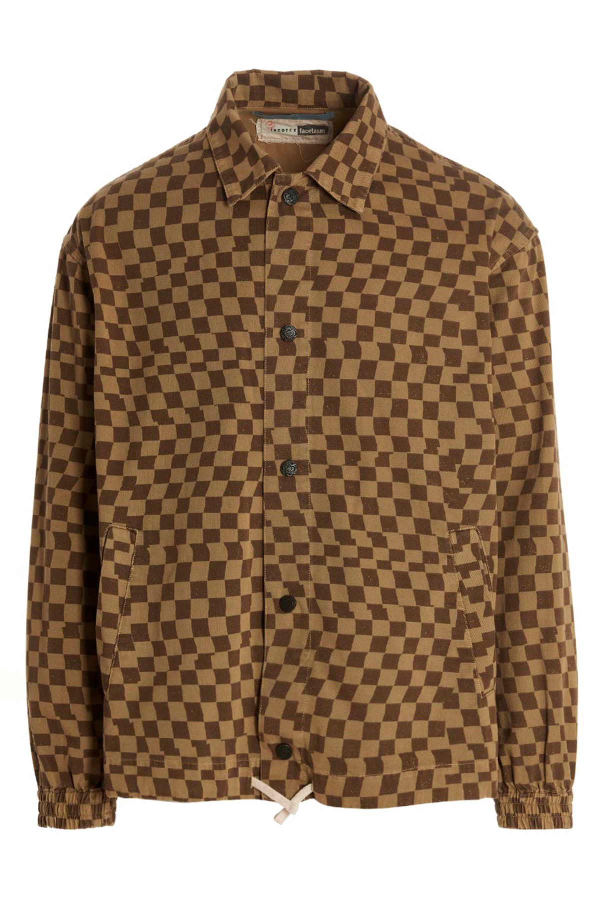 Incotex Red X Facetasm Check Print Overshirt