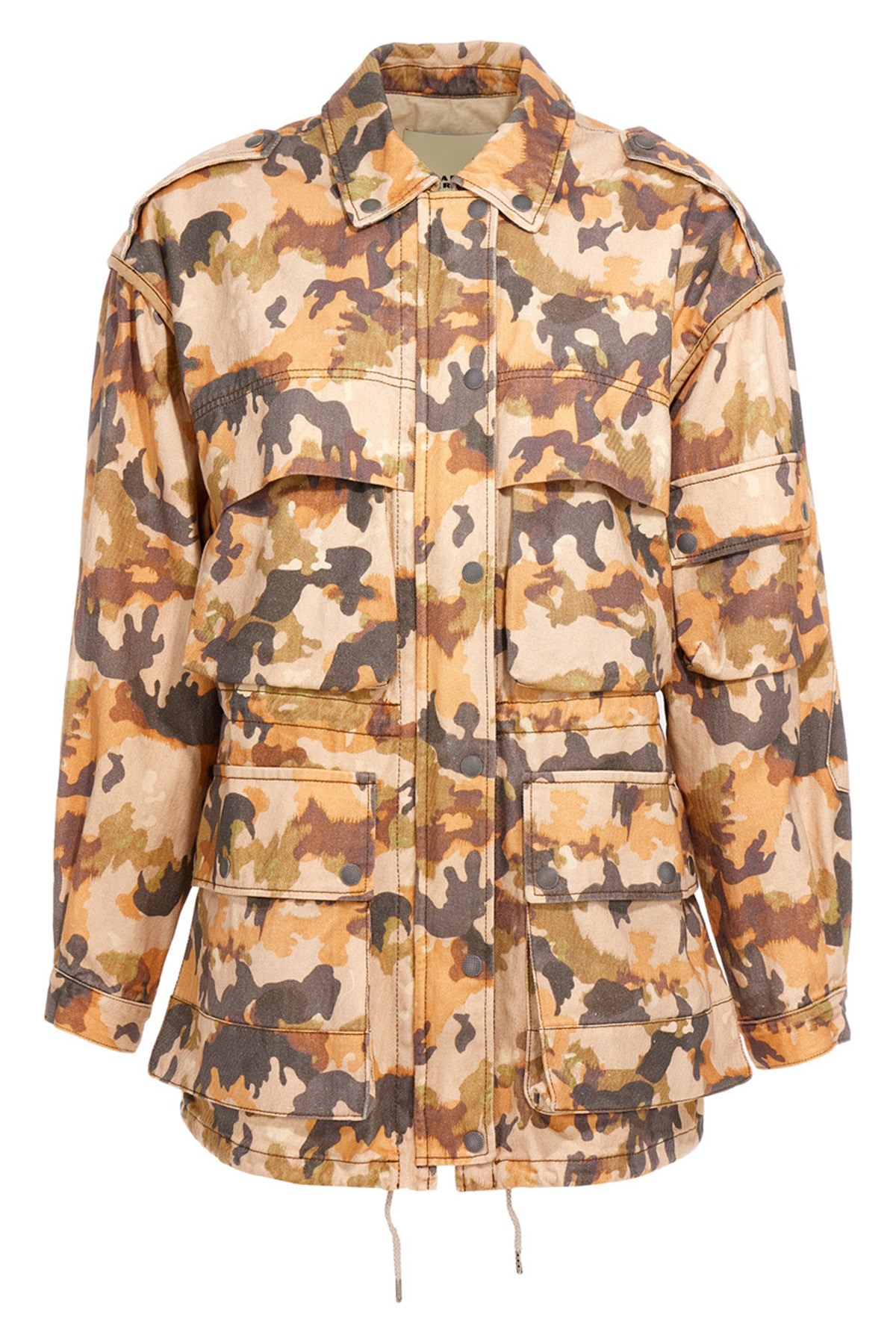 Isabel Marant 'camouflage Utility' Jacket Drawstring