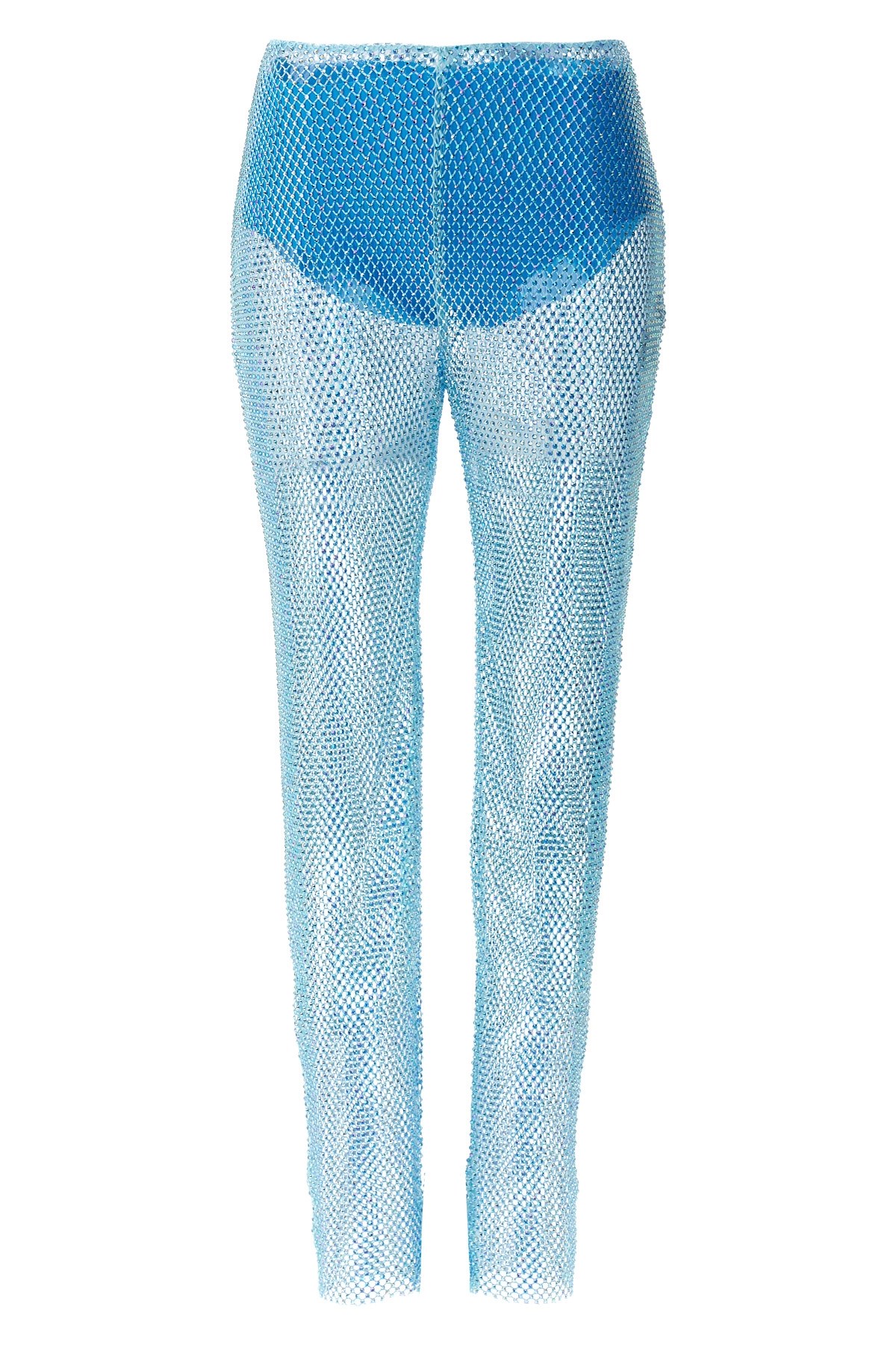 Giuseppe Di Morabito Light Blue Sequin Appliques Pants