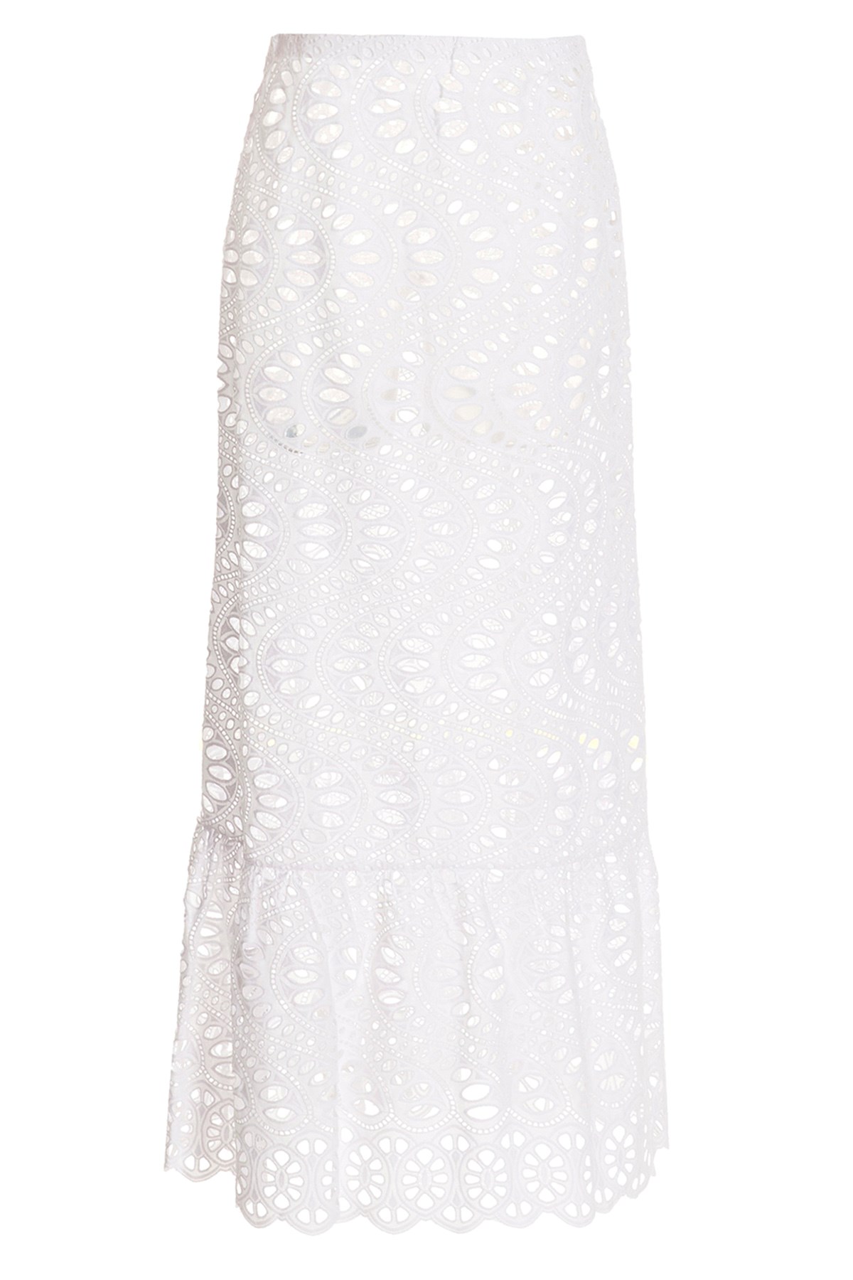 Giambattista Valli White Gonna Lunga Macram In White