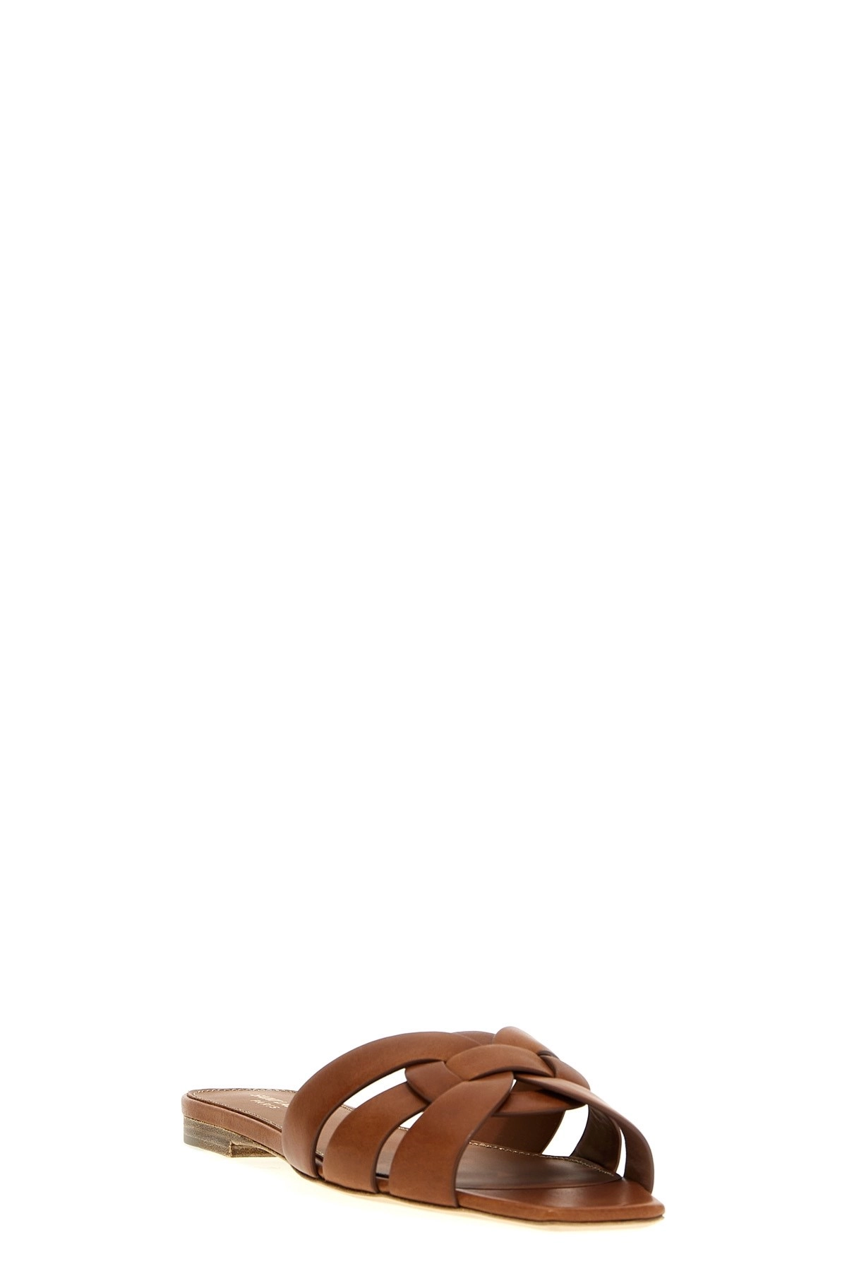 Saint laurent 'tribute nu pieds' mules available on julian