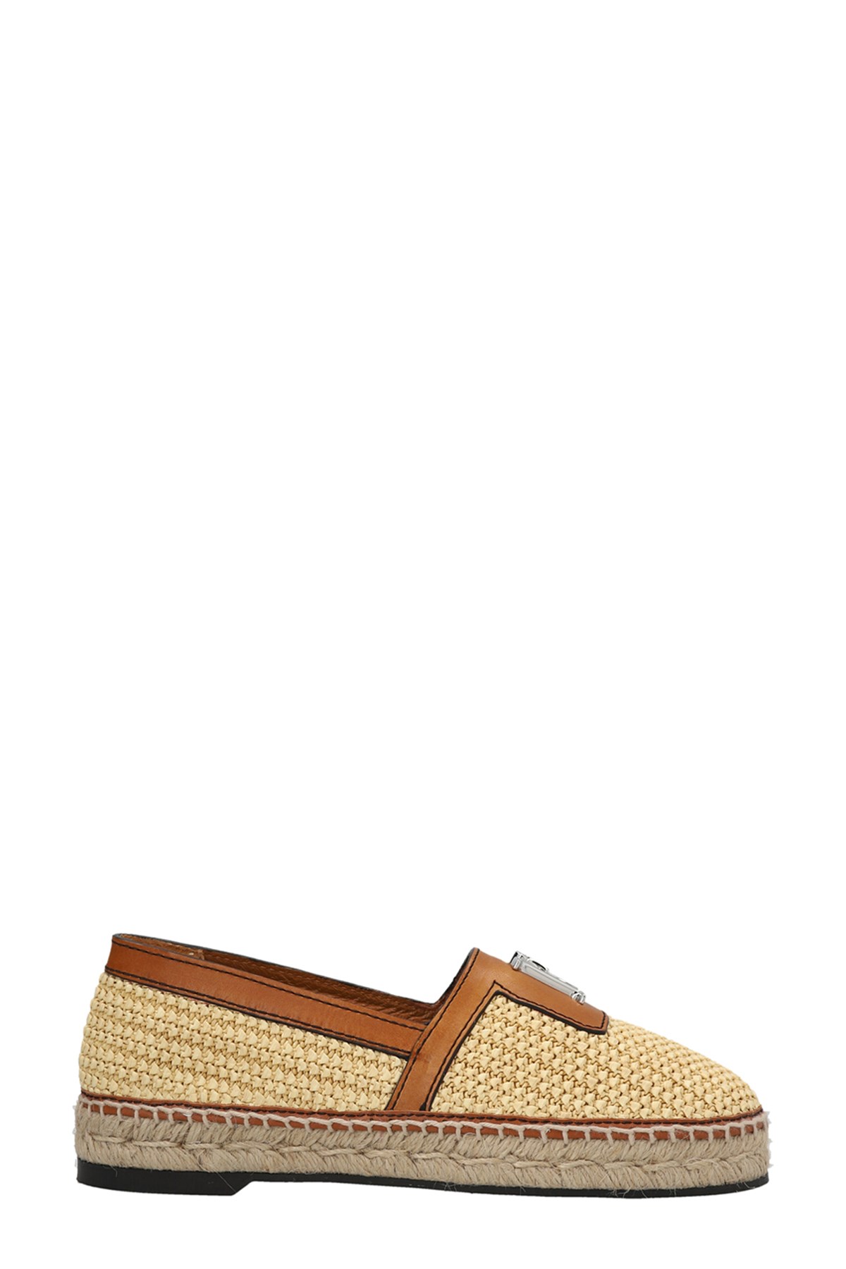 Dsquared2 Brown Cashmere Rafia Espradillas
