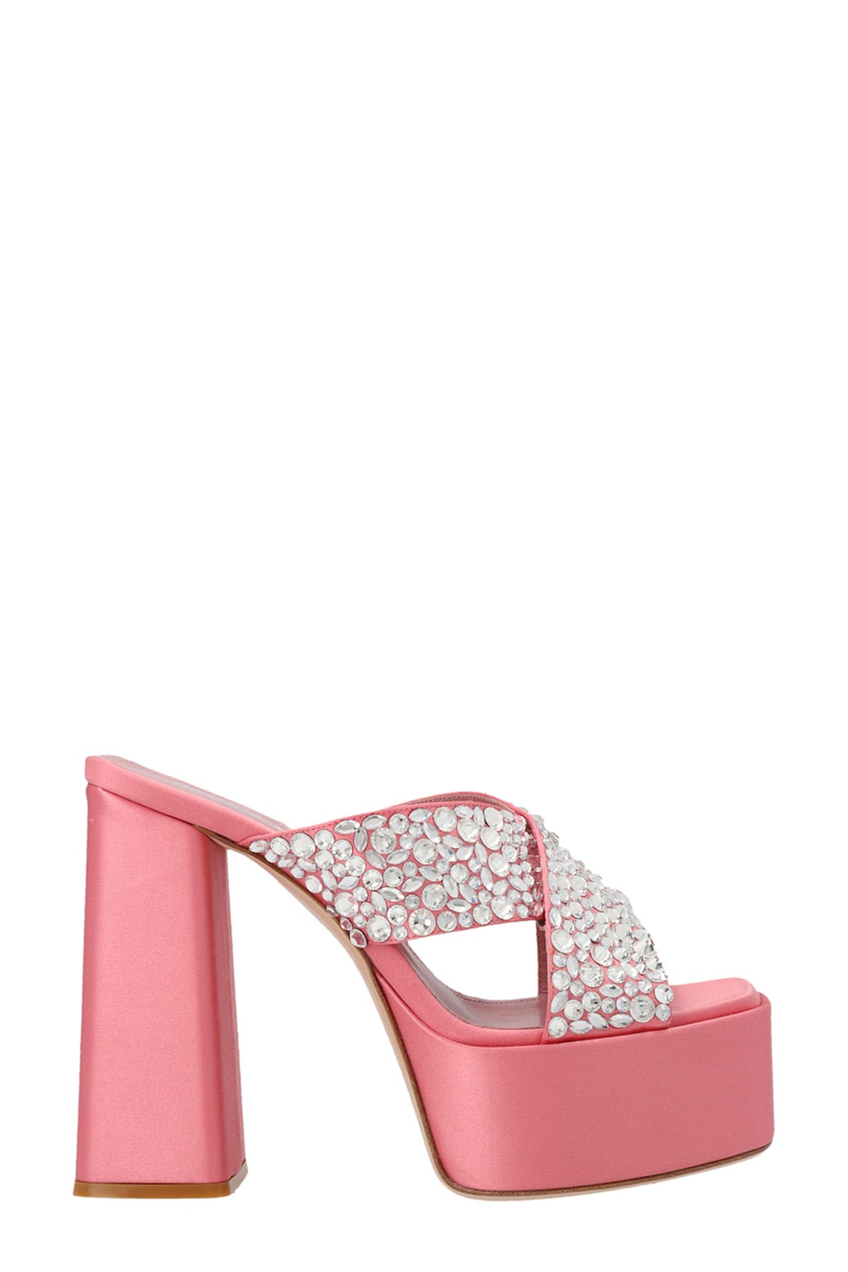 Haus Of Honey Pink Crossed Band Sandals