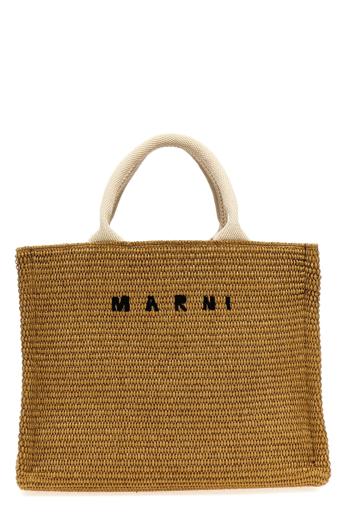 Marni 'mini Tote' Shopping Bag In Sand