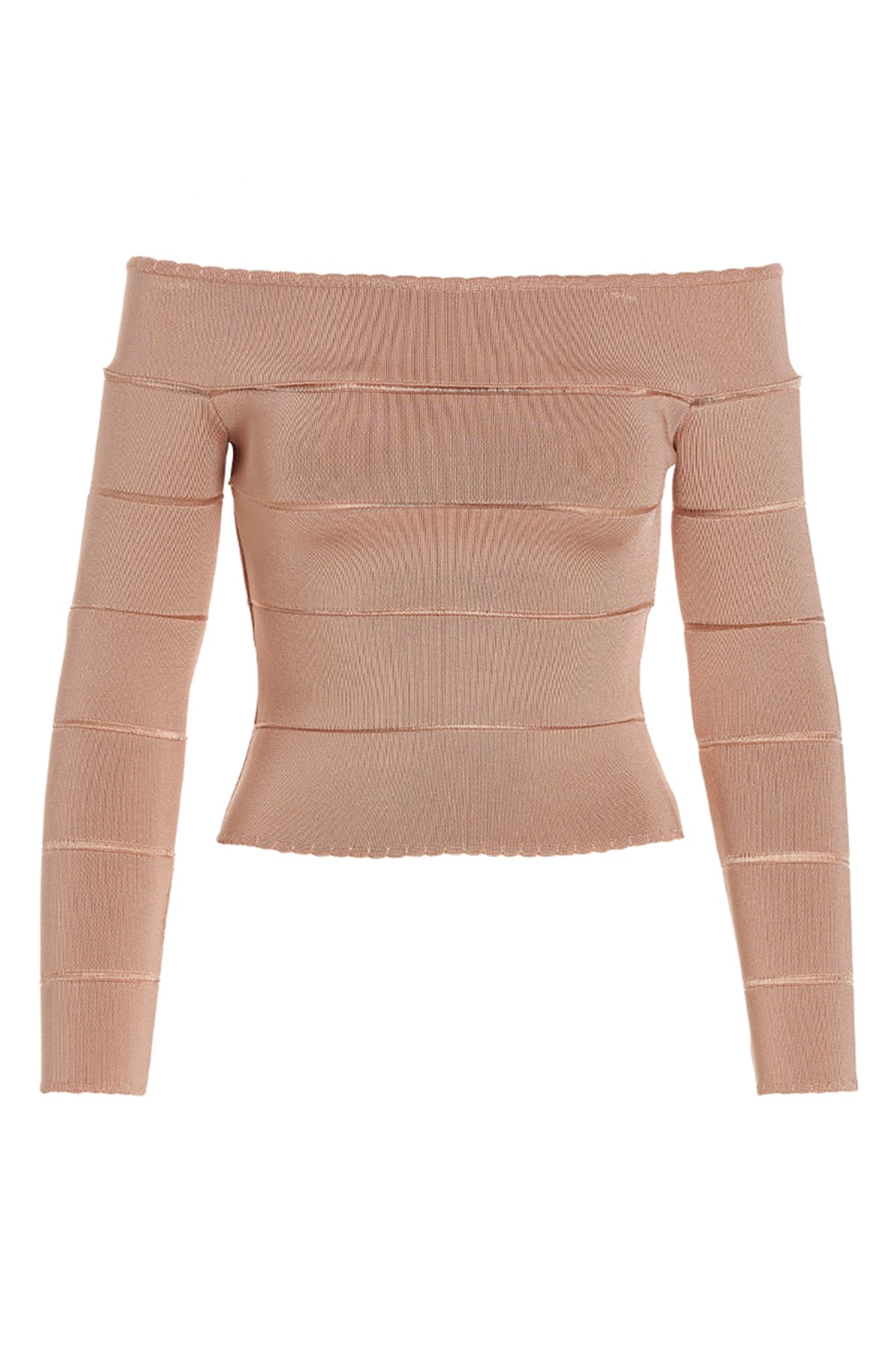 Alexandre Vauthier Pink Off-shoulder Top