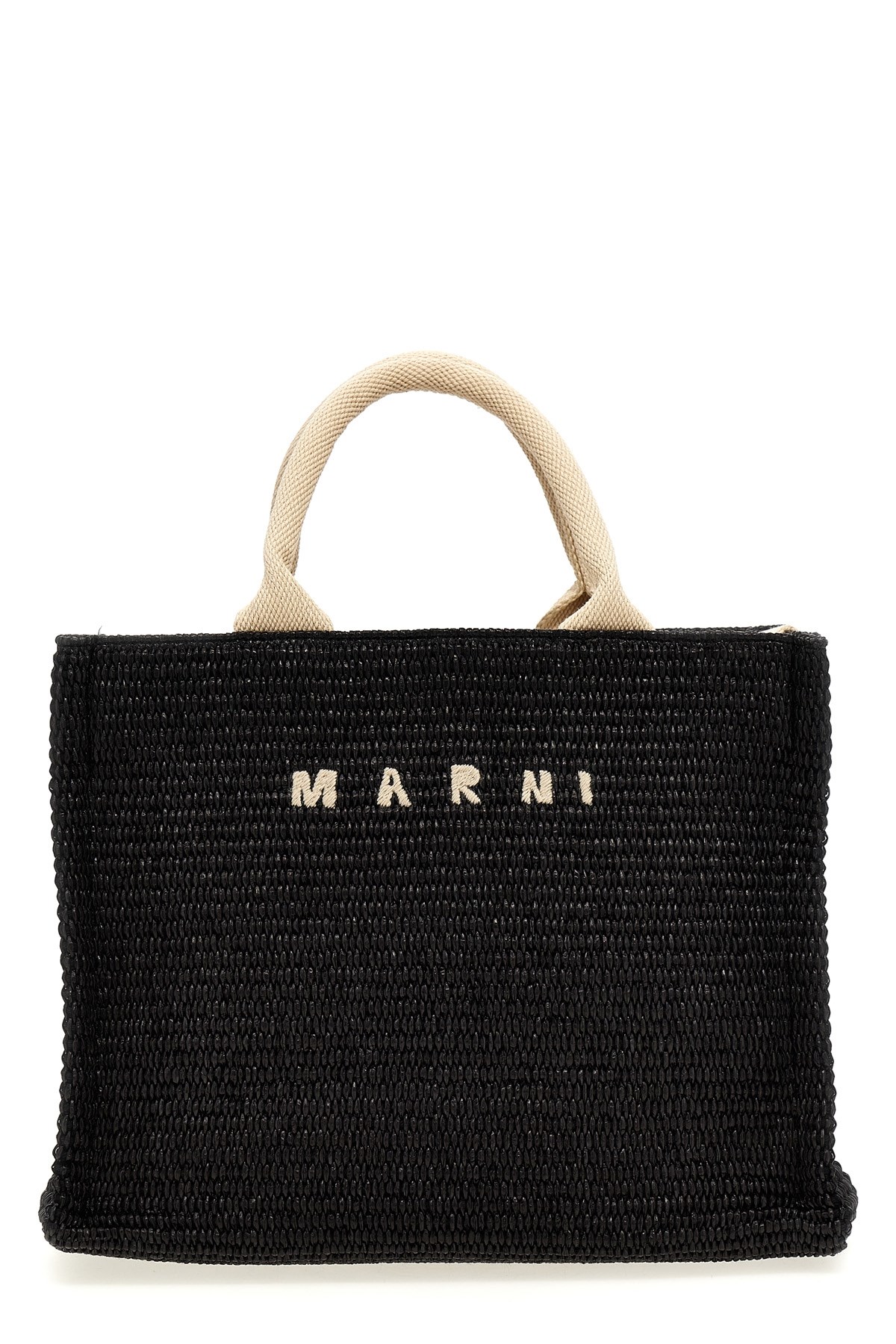 Marni 'mini Tote' Shopping Bag In Black