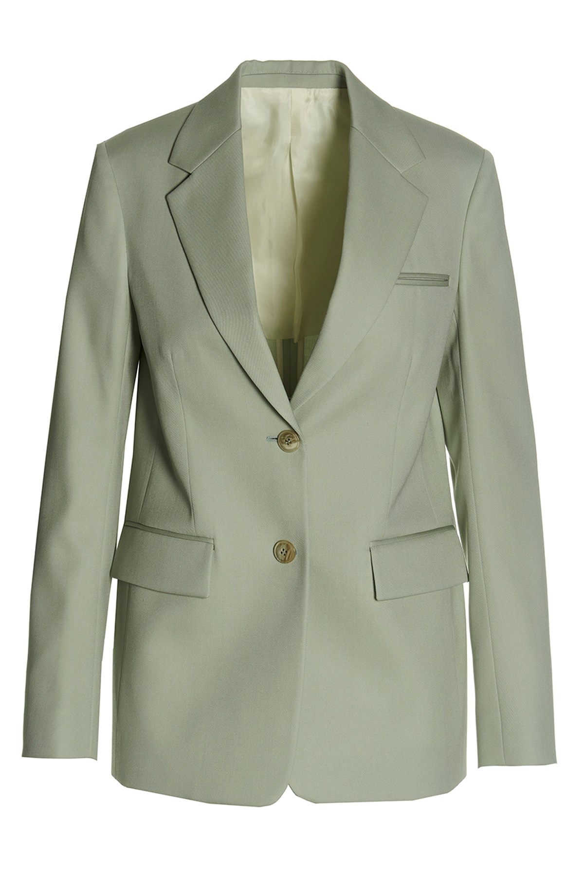 Lanvin Wool Single Breast Blazer Jacket Blazer And Suits Green