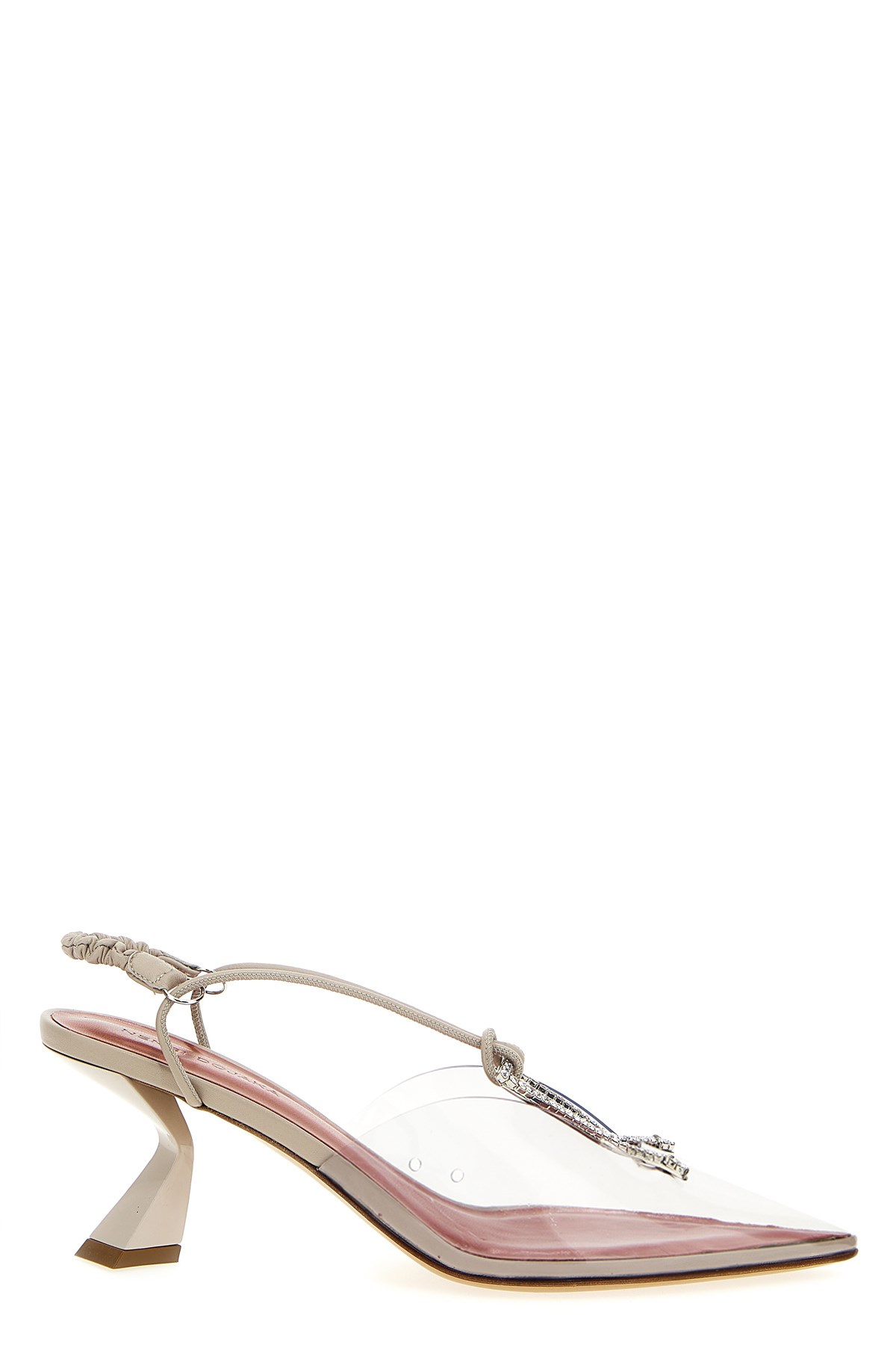 Crystal Pvc Sling Backs - Size 36 IT