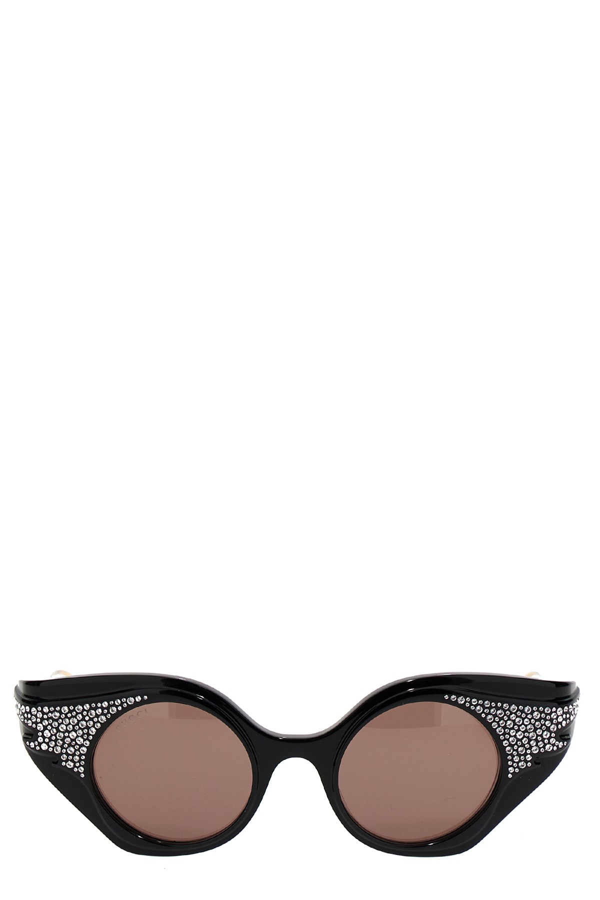 Gucci Womens Gc002002 Gg1327s Round-frame Polyamide Sunglasses Black
