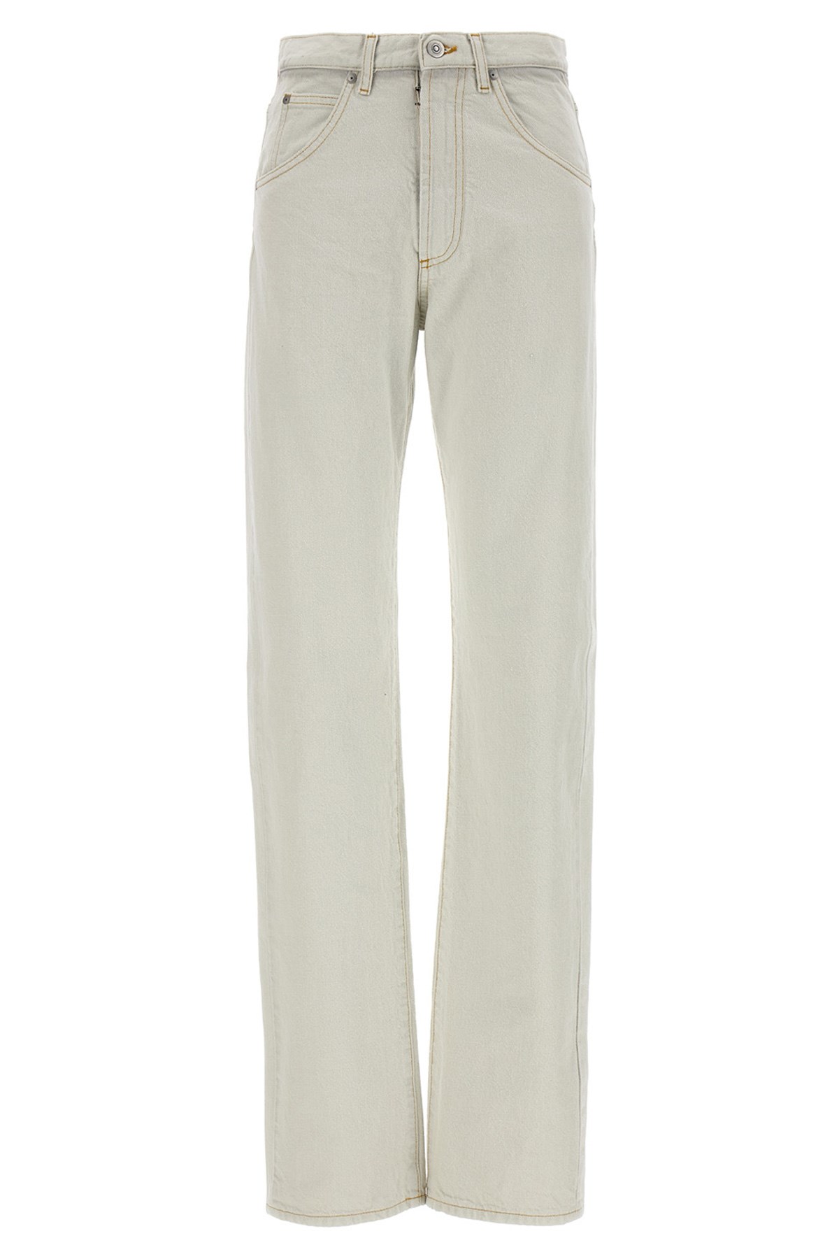Maison Margiela Elevated Denim Straight-leg Jeans In Yellow