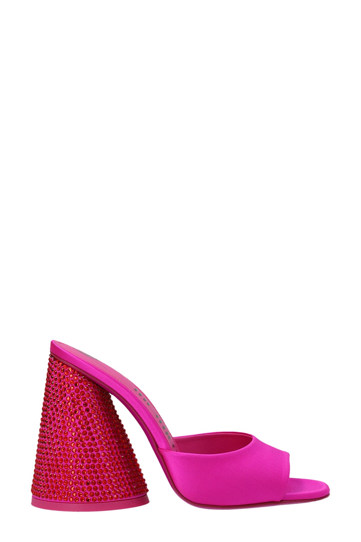 Attico Luz 105mm Rhinestone-embellished Leather Sandals