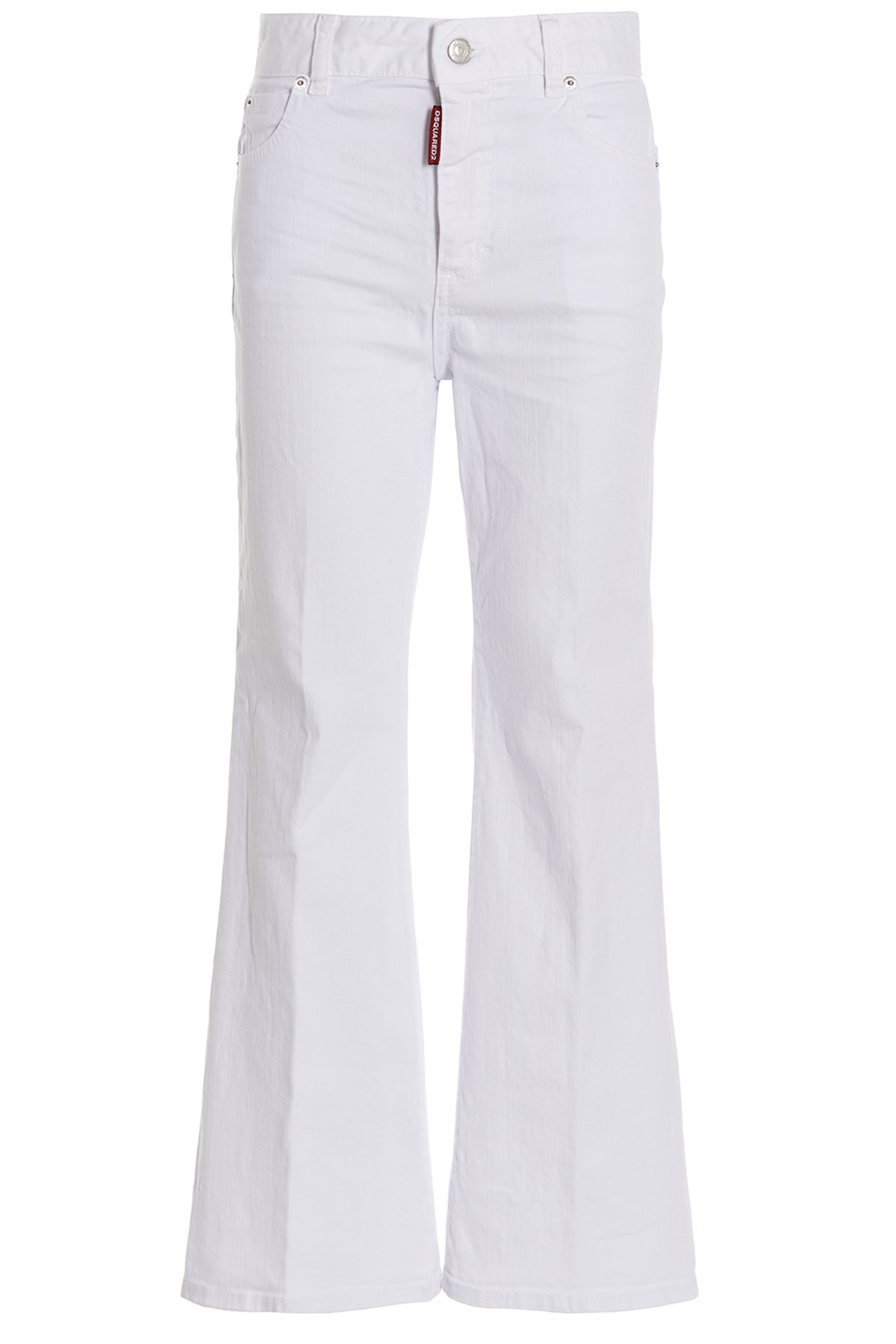 Shop Dsquared2 'super Flared Cropped' Jeans