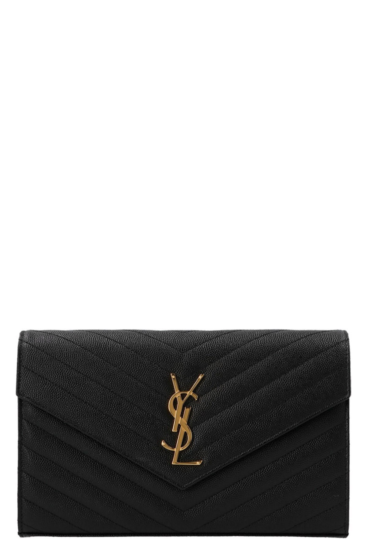 Saint Laurent 'monogram' Crossbody Bag In Black