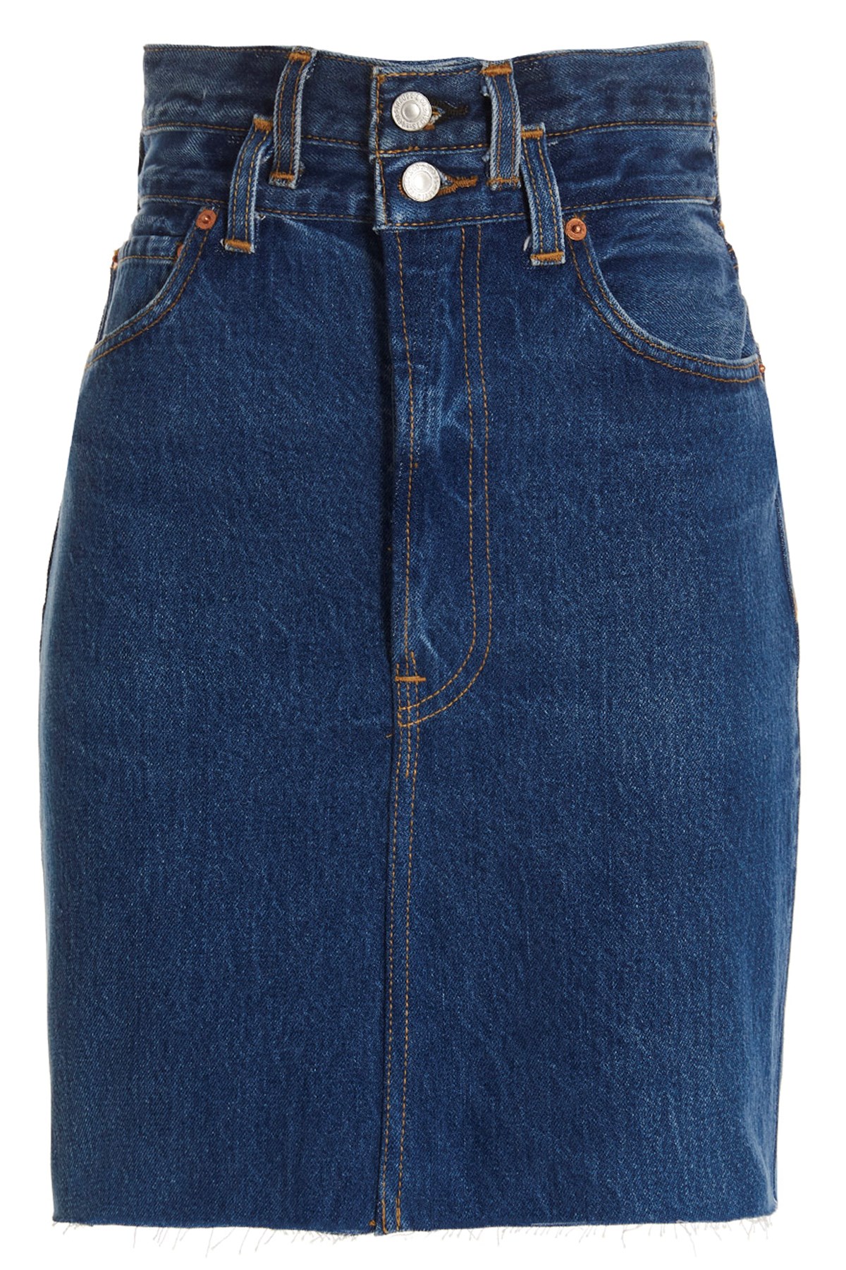 Shop Re/done 'double Waisted Pencil' Re Done X Levi's Skirt